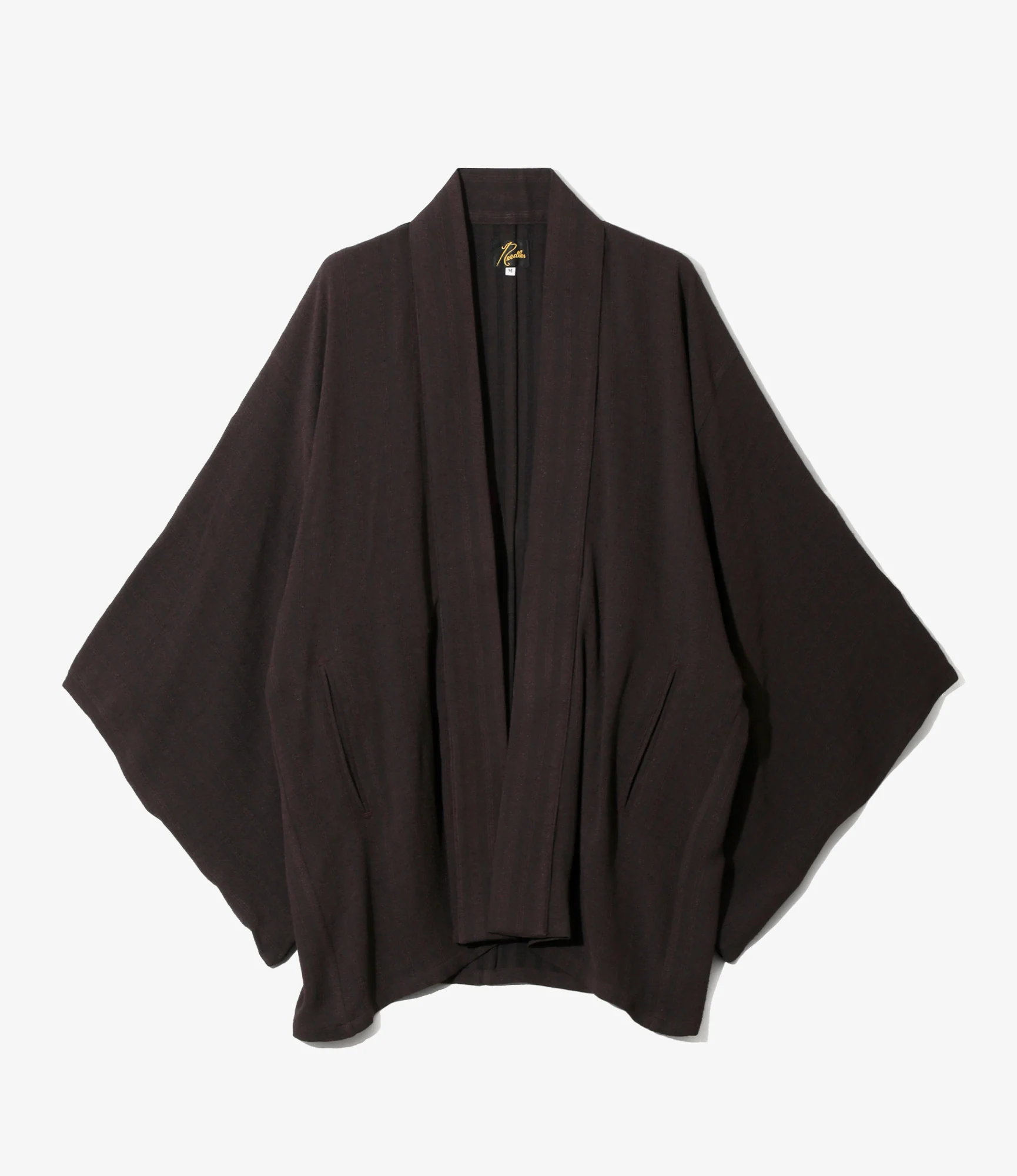Haori Jacket - Burgundy - Alternate Stripe