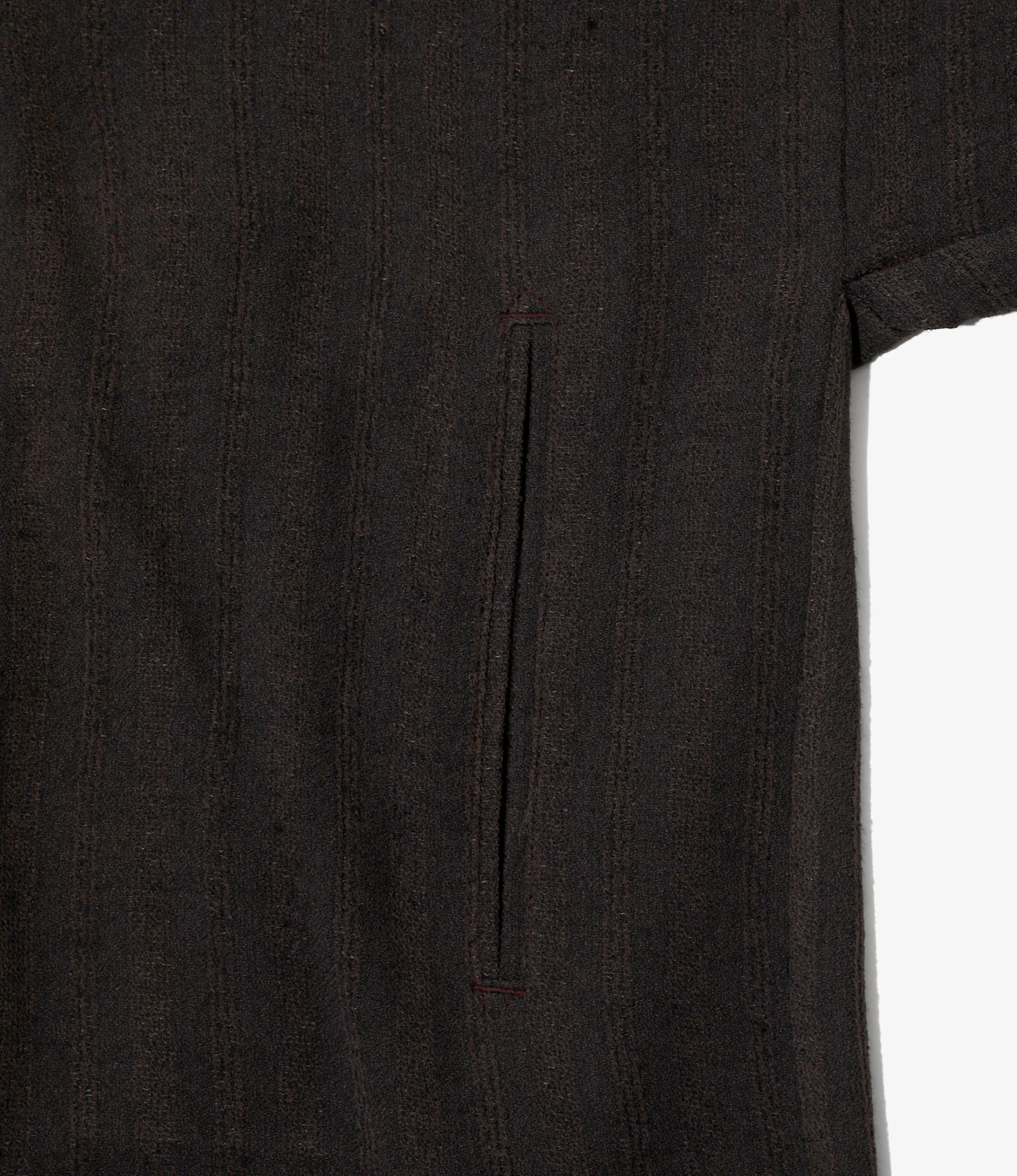 Haori Jacket - Burgundy - Alternate Stripe - Image 3