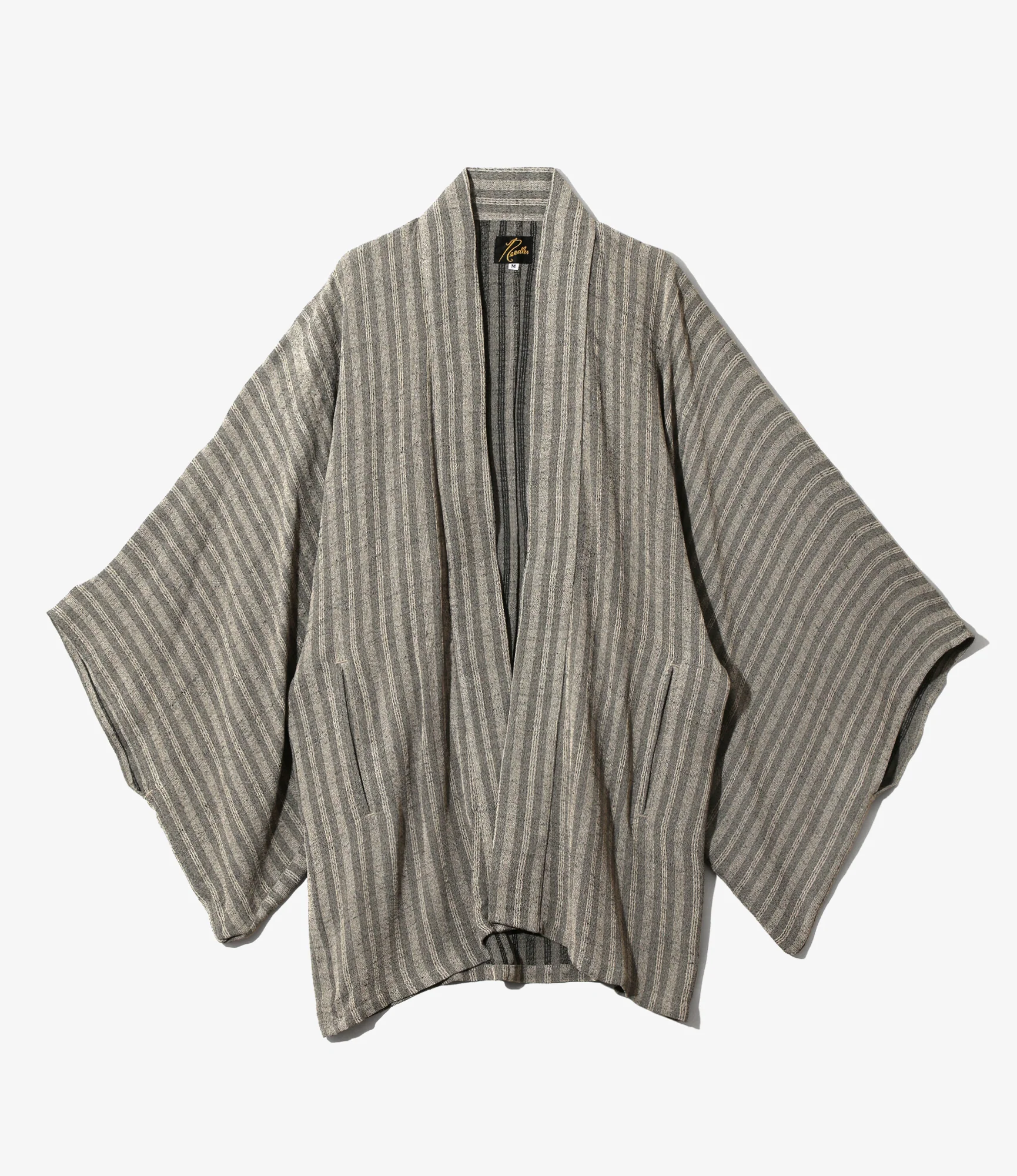 Haori Jacket - Grey - Alternate Stripe