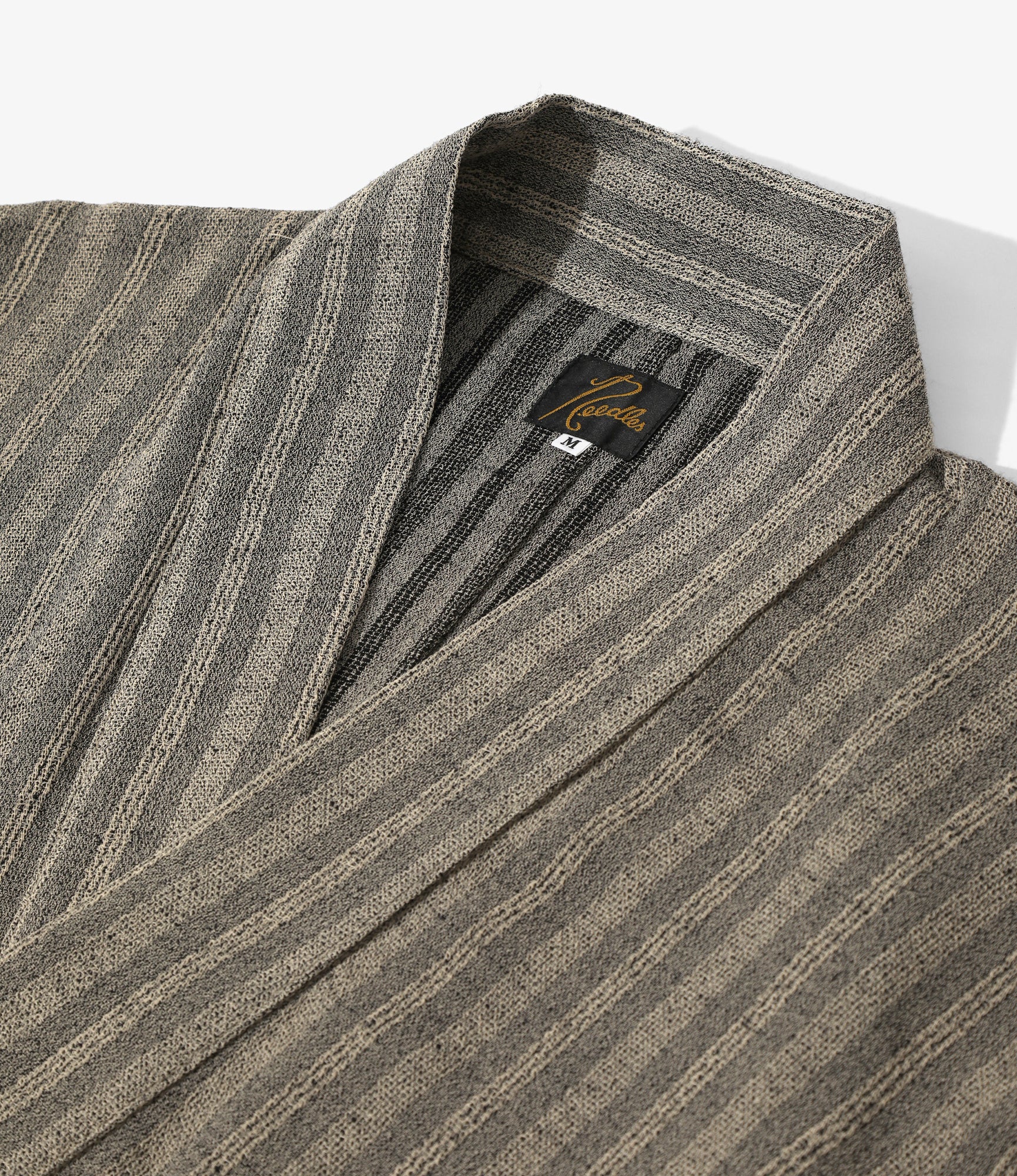 Haori Jacket - Grey - Alternate Stripe - Image 2