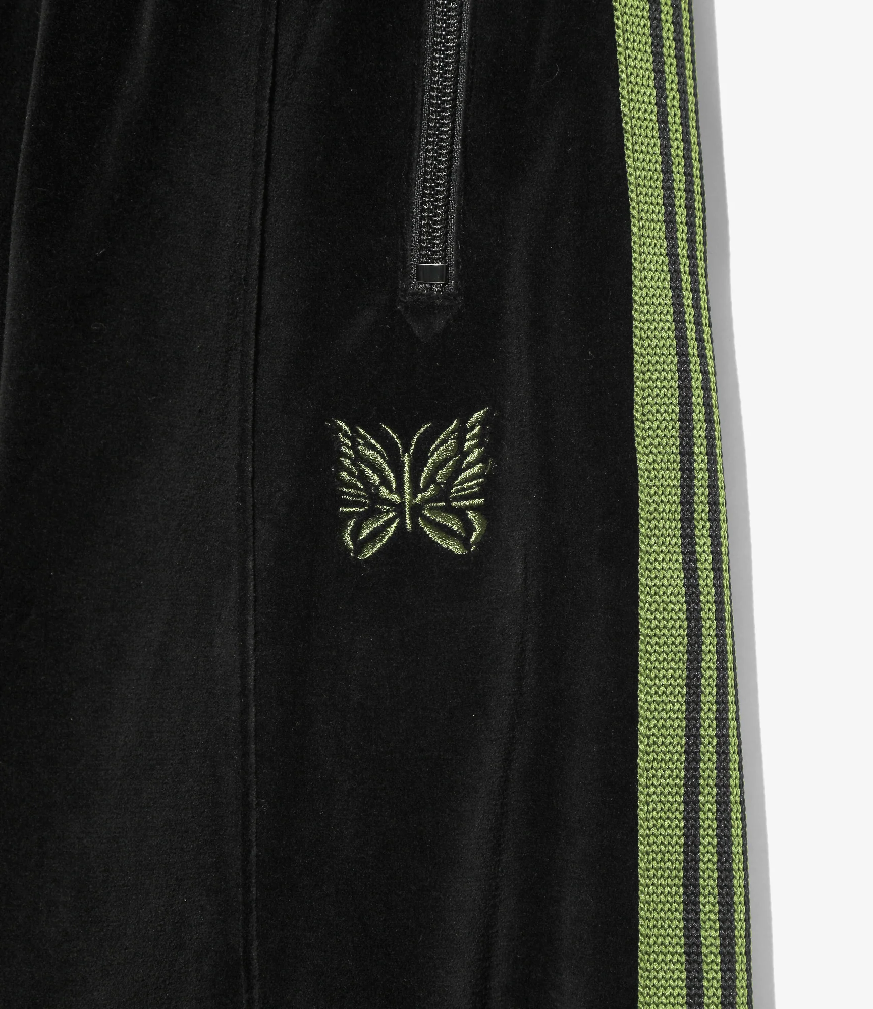 Nepenthes Special - H.D. Track Pant - Black - C/PE Velour - Image 3