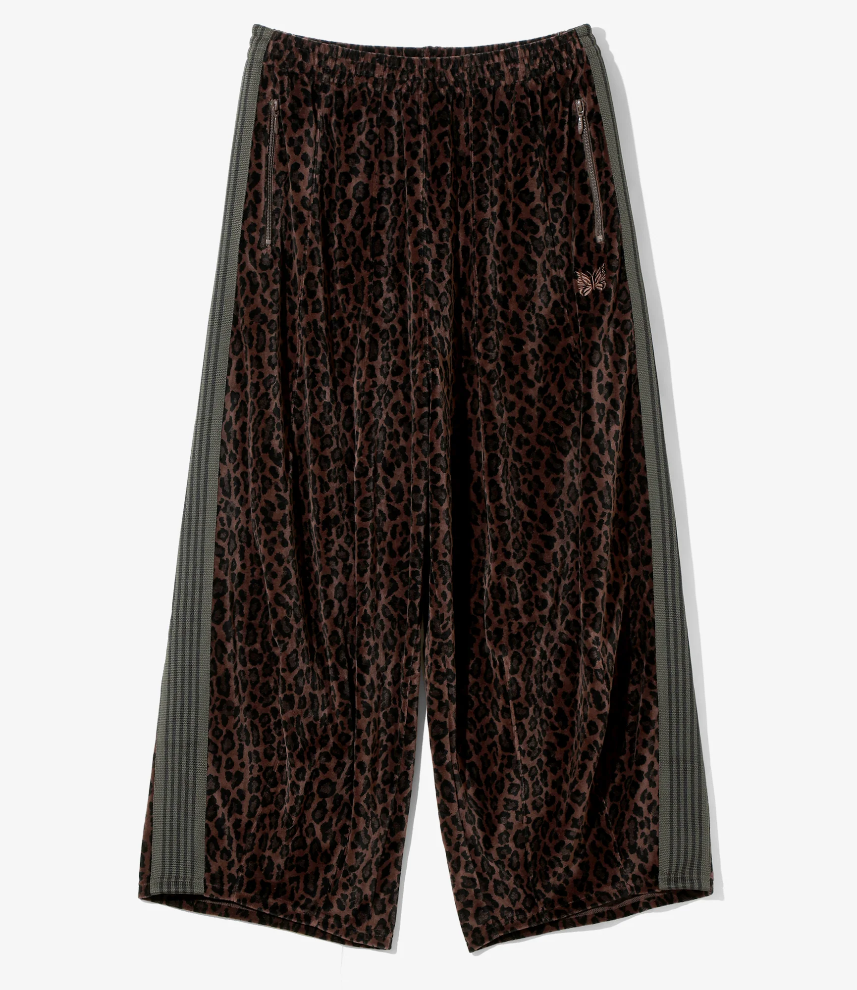 Nepenthes Special - H.D. Track Pant - Brown - Leopard Velour
