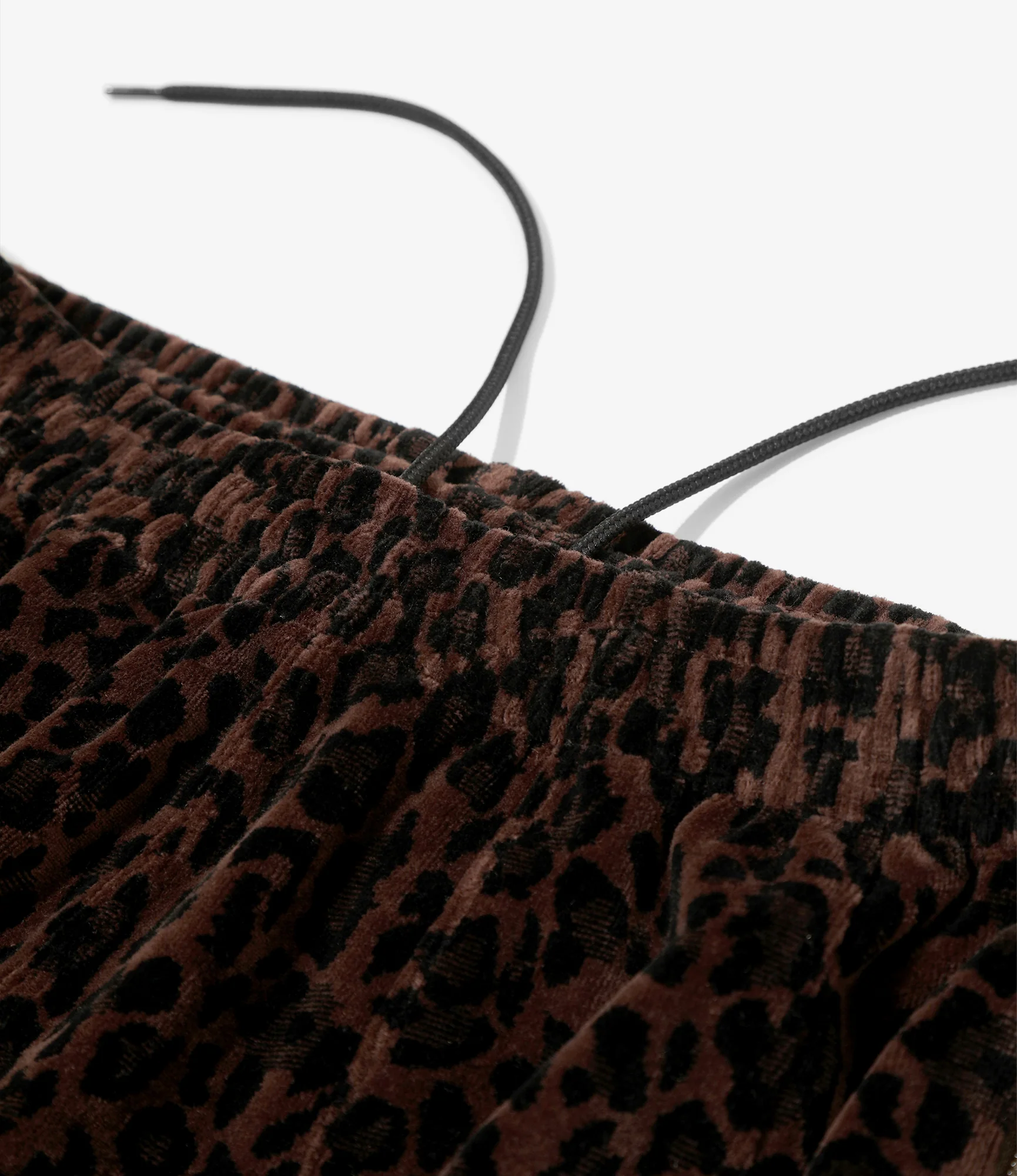 Nepenthes Special - H.D. Track Pant - Brown - Leopard Velour - Image 3