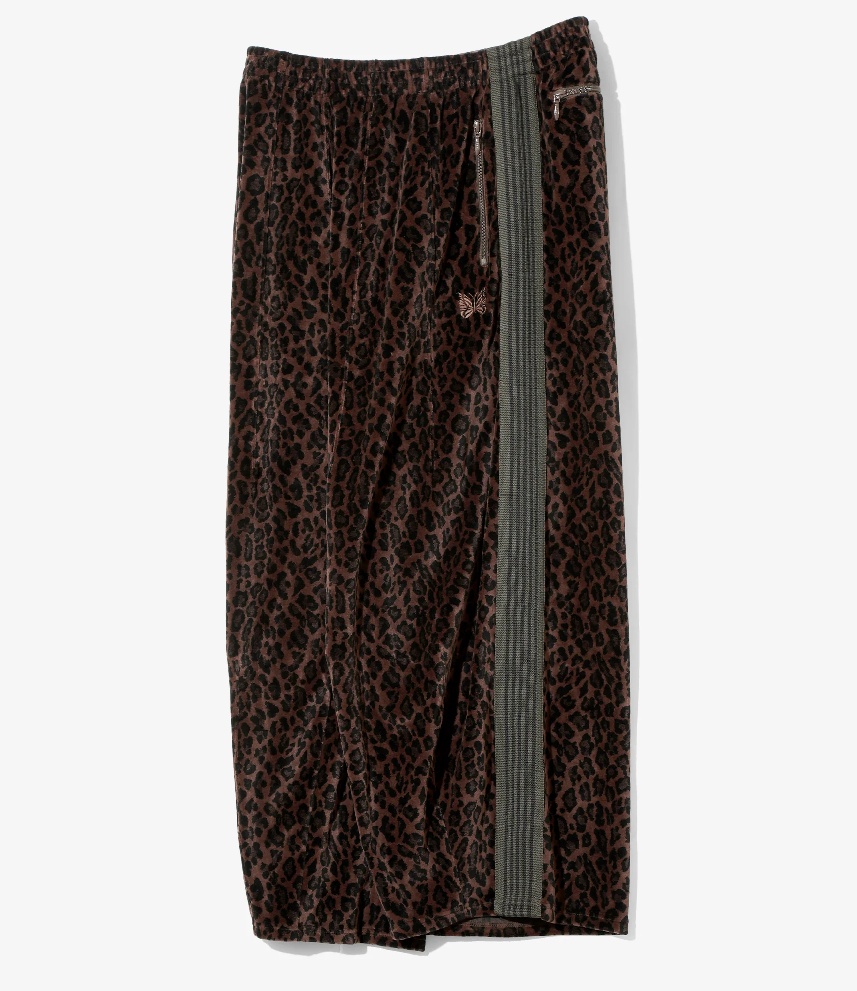 Nepenthes Special - H.D. Track Pant - Brown - Leopard Velour - Image 4