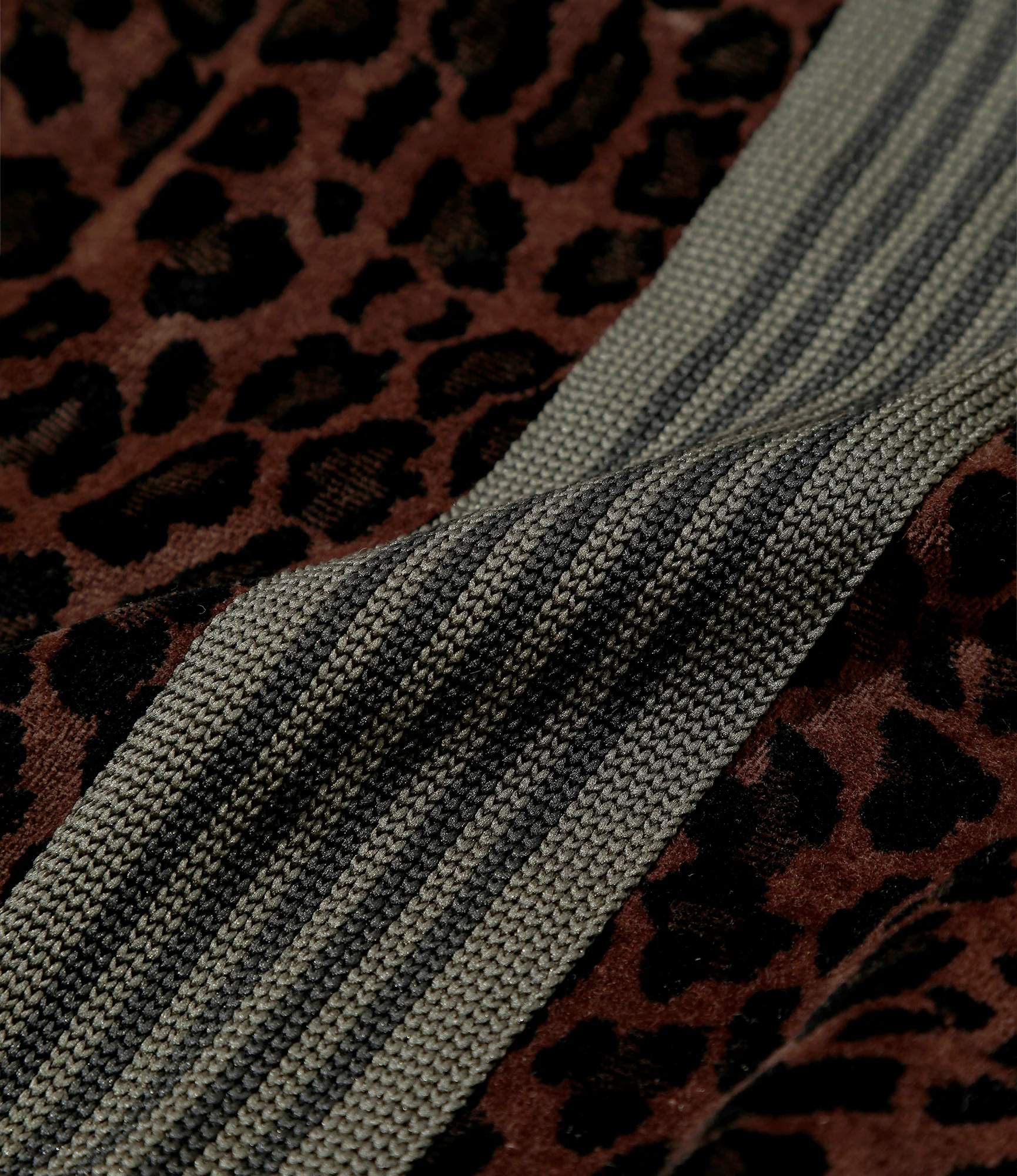 Nepenthes Special - H.D. Track Pant - Brown - Leopard Velour - Image 6