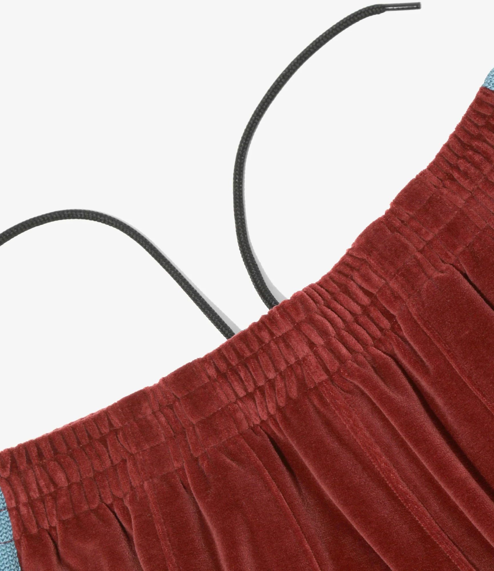 Nepenthes Special - H.D. Track Pant - Burgundy - C/PE Velour - Image 2