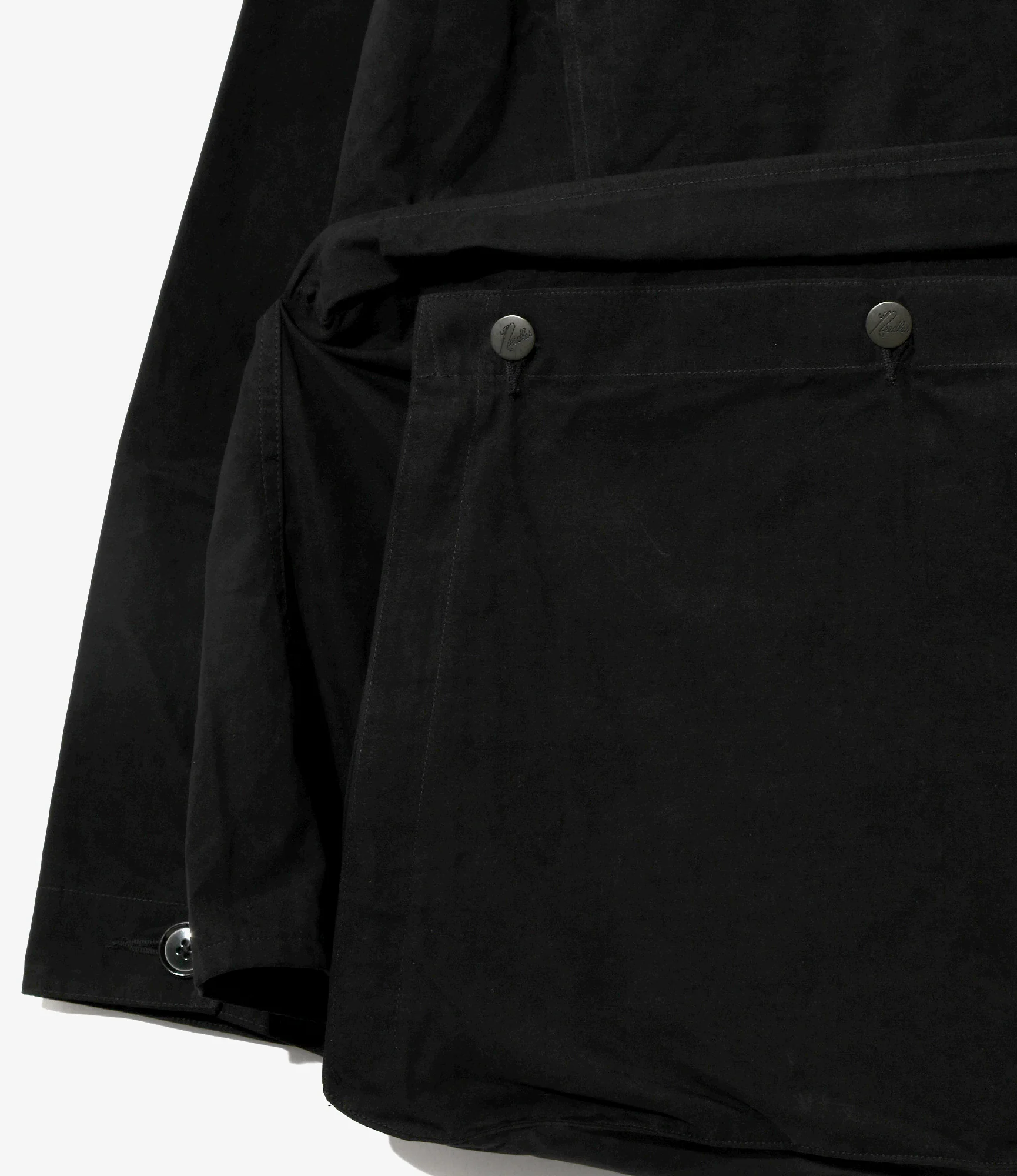 Hunting Jacket - Black - Waxed Cloth - Image 4
