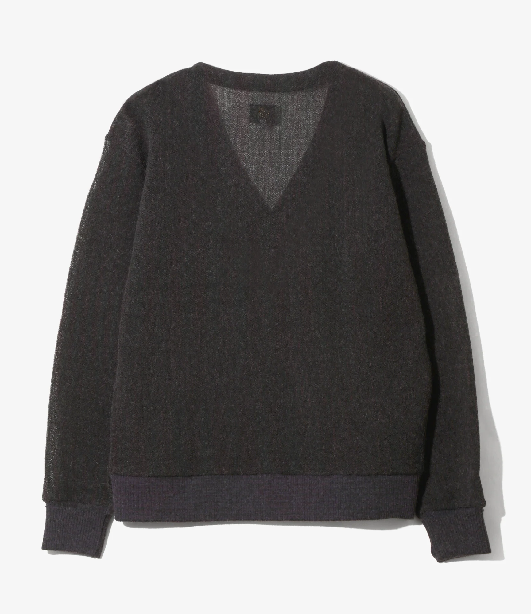 Knit Cardigan - Purple - Crepe Weave - Image 4