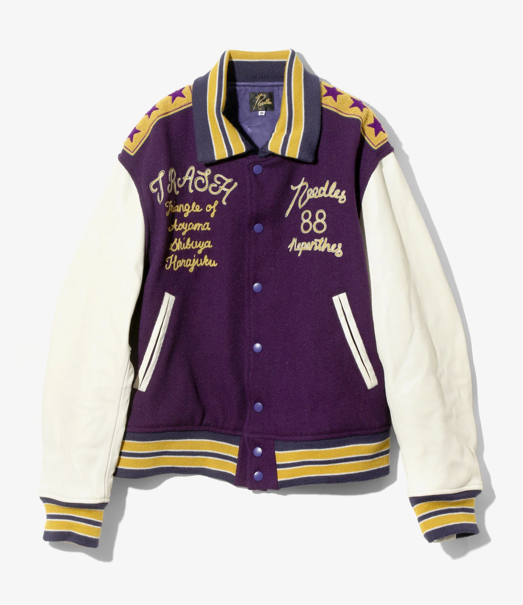 Lettered Jacket - Purple - Wool Melton