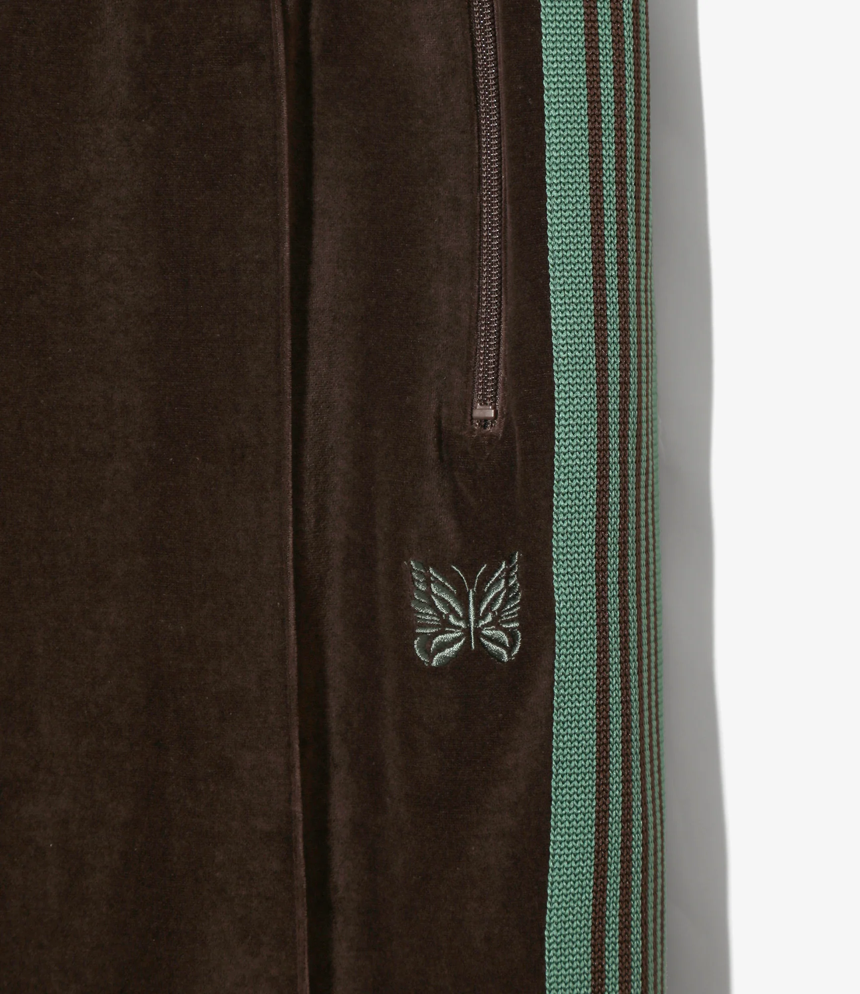 Narrow Track Pant - Brown - C/PE Velour - Image 2