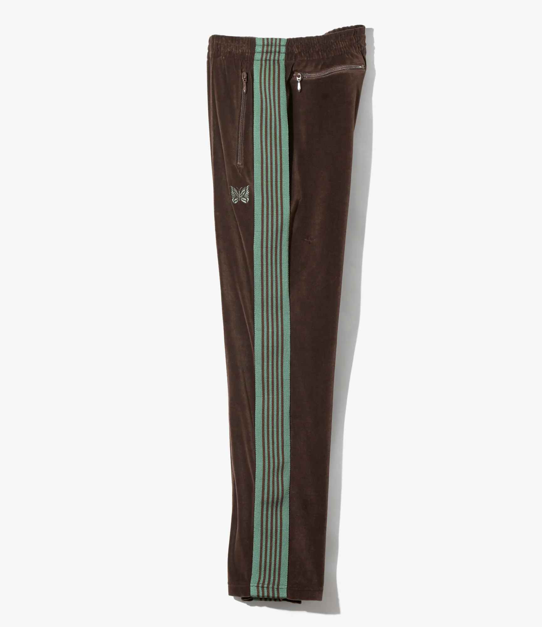 Narrow Track Pant - Brown - C/PE Velour - Image 3