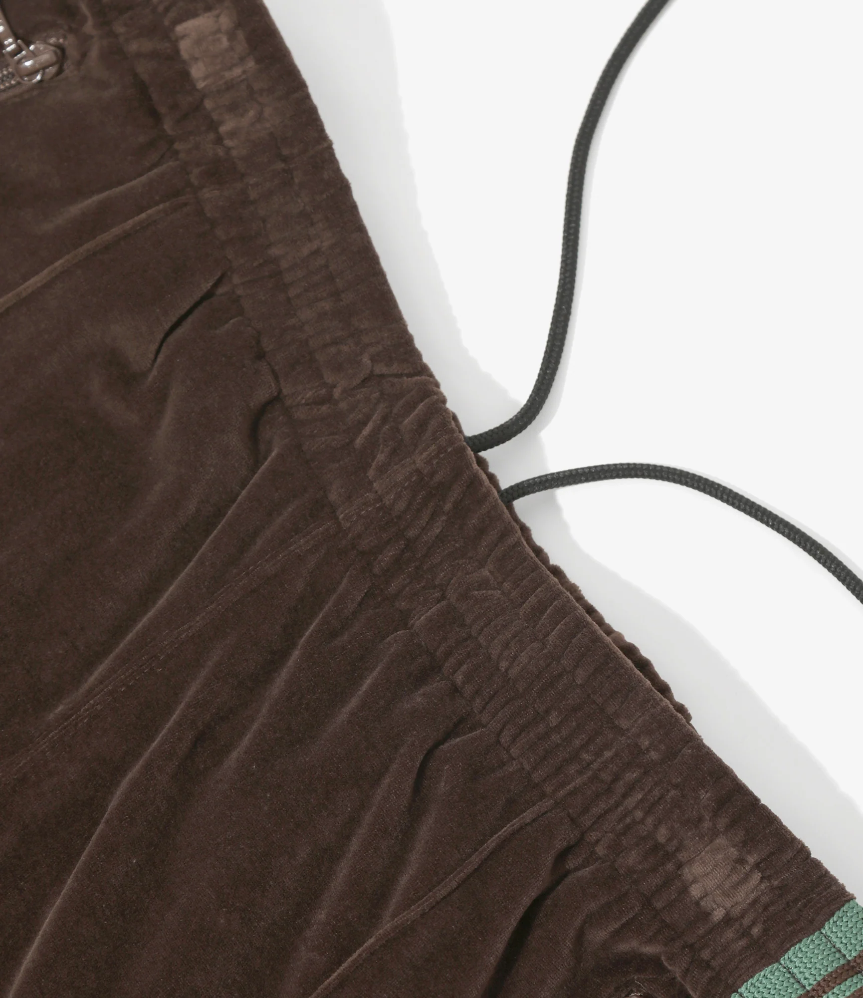 Narrow Track Pant - Brown - C/PE Velour - Image 4
