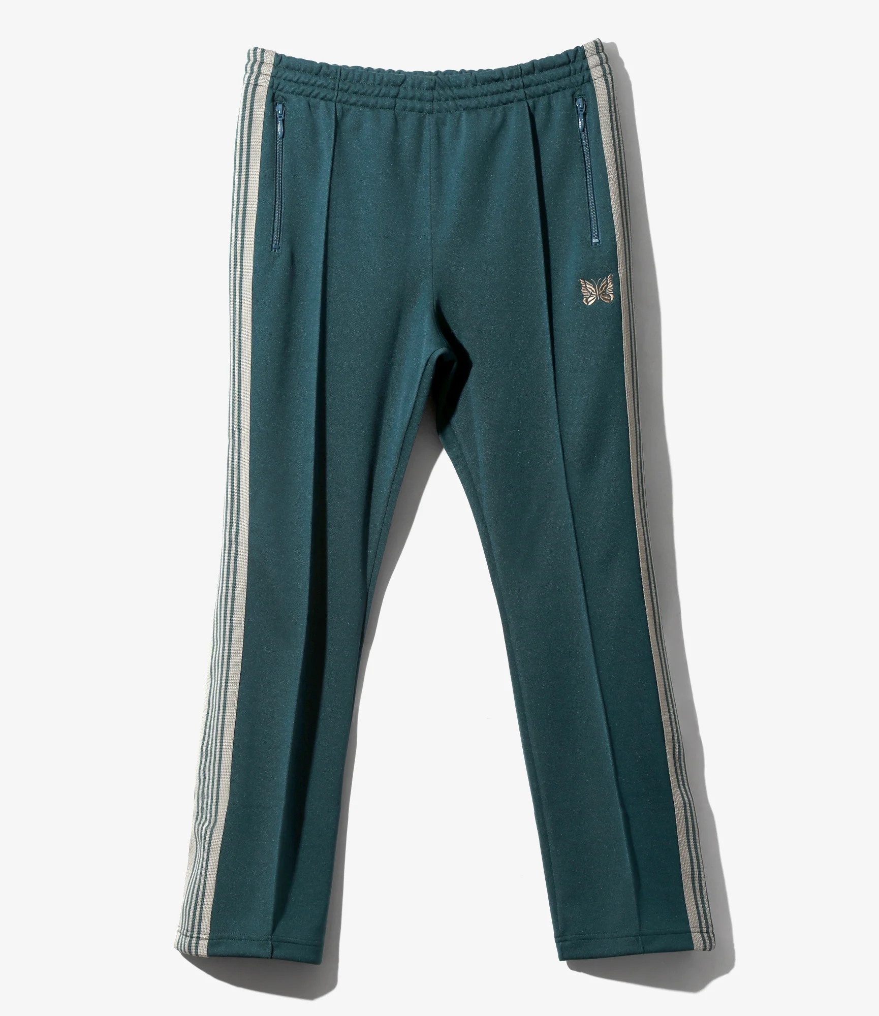 Narrow Track Pant - Green - Poly Smooth