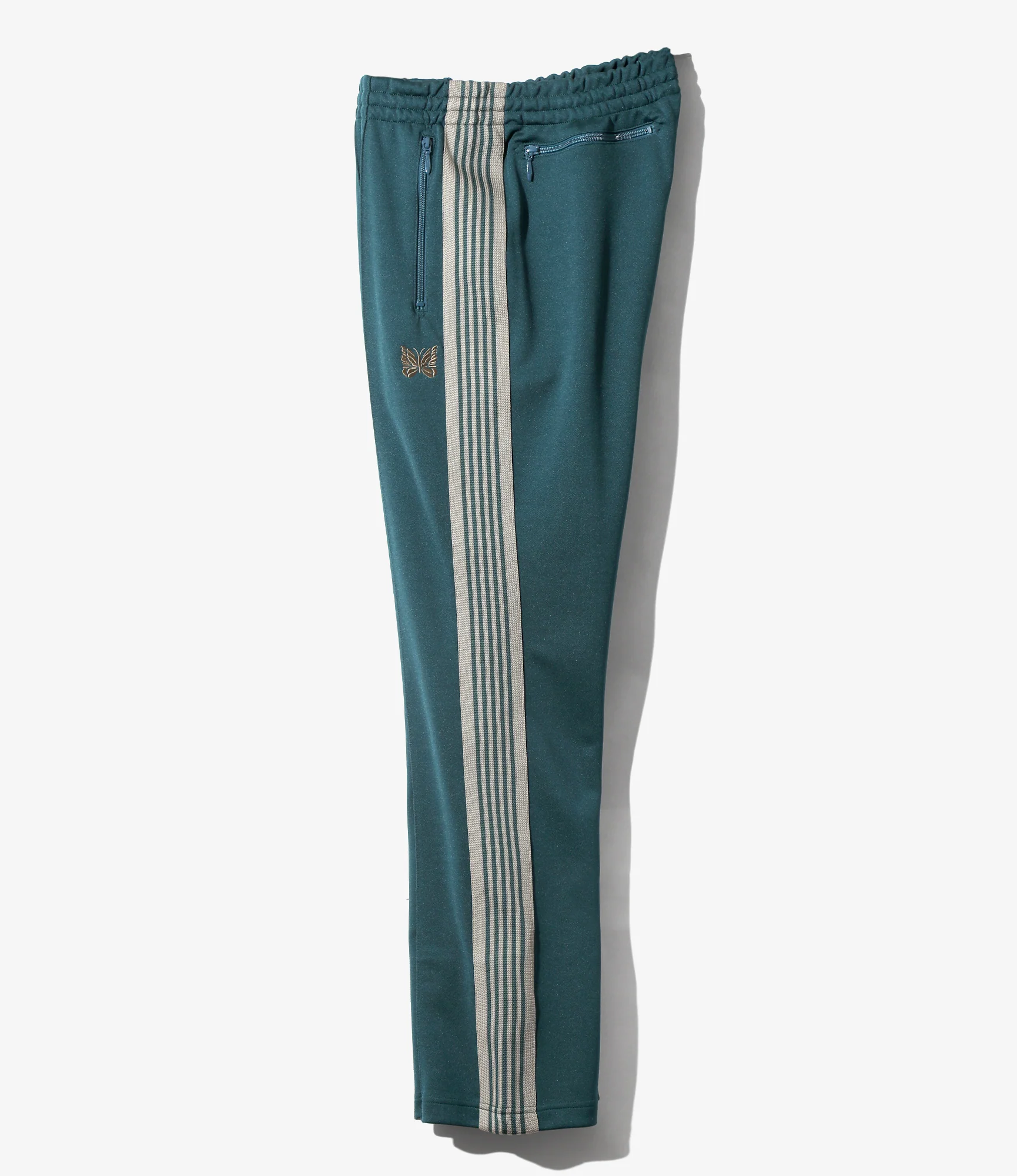 Narrow Track Pant - Green - Poly Smooth - Image 3