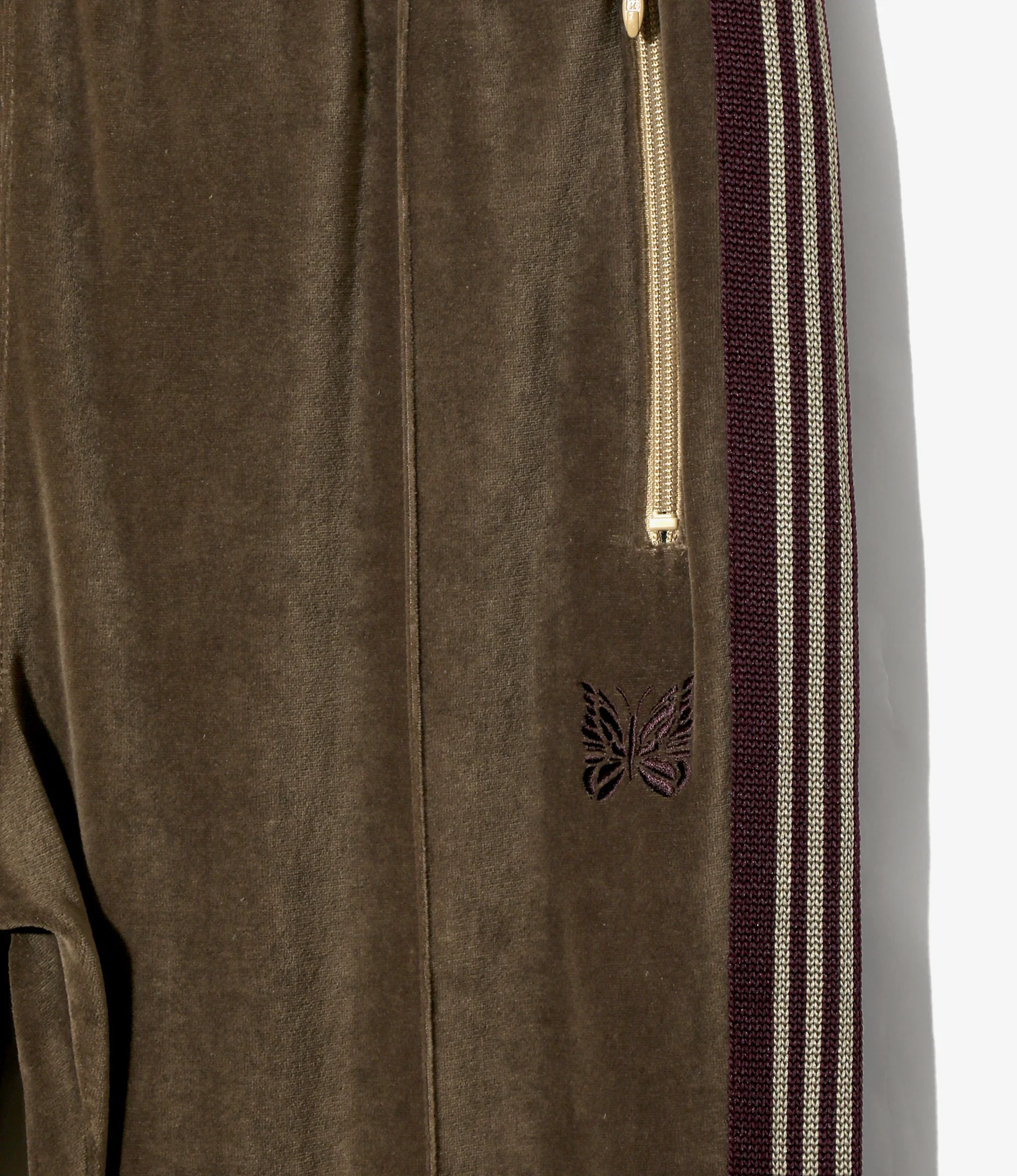 Narrow Track Pant - Taupe - C/PE Velour - Image 2