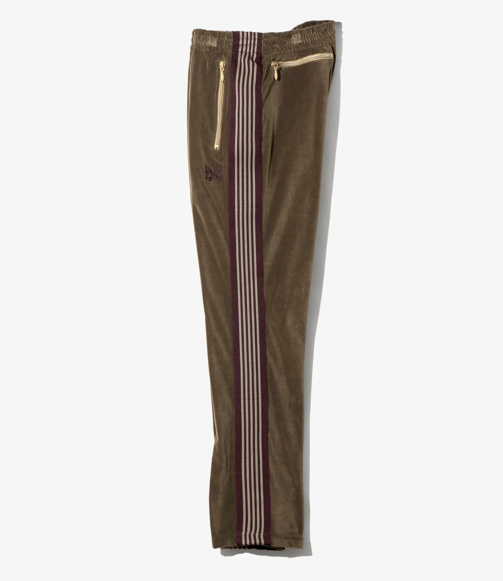 Narrow Track Pant - Taupe - C/PE Velour - Image 3