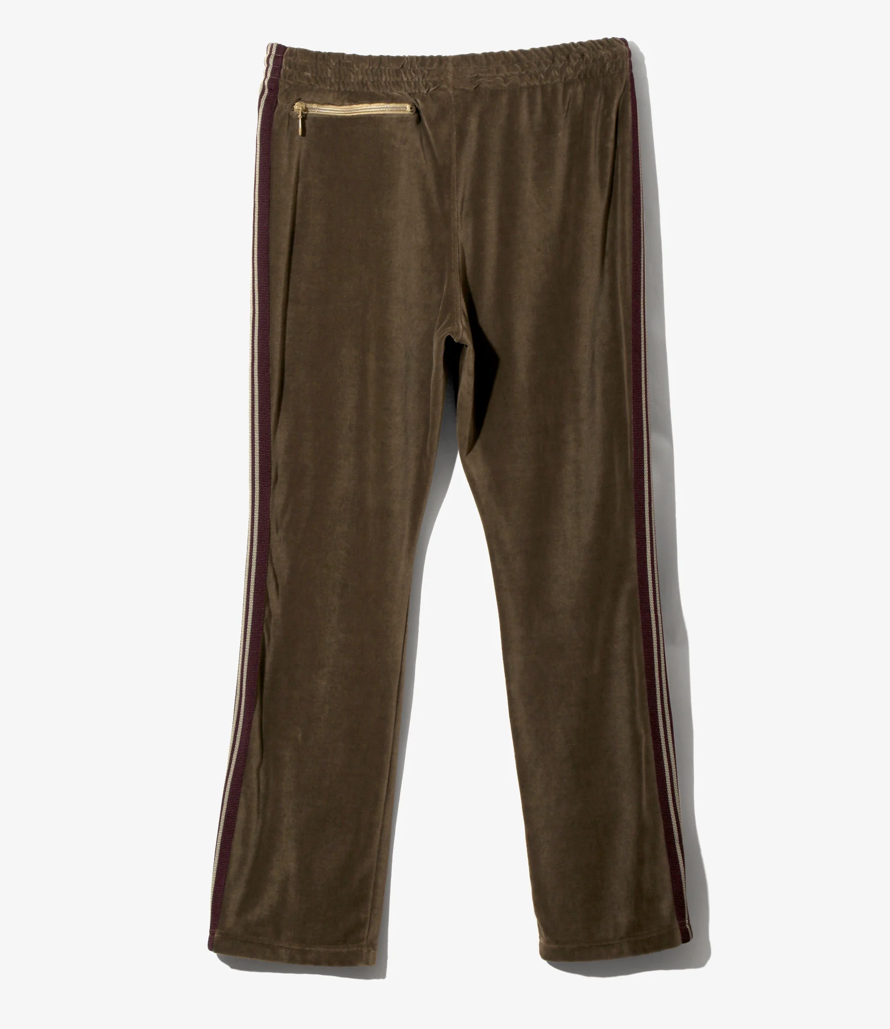 Narrow Track Pant - Taupe - C/PE Velour - Image 5