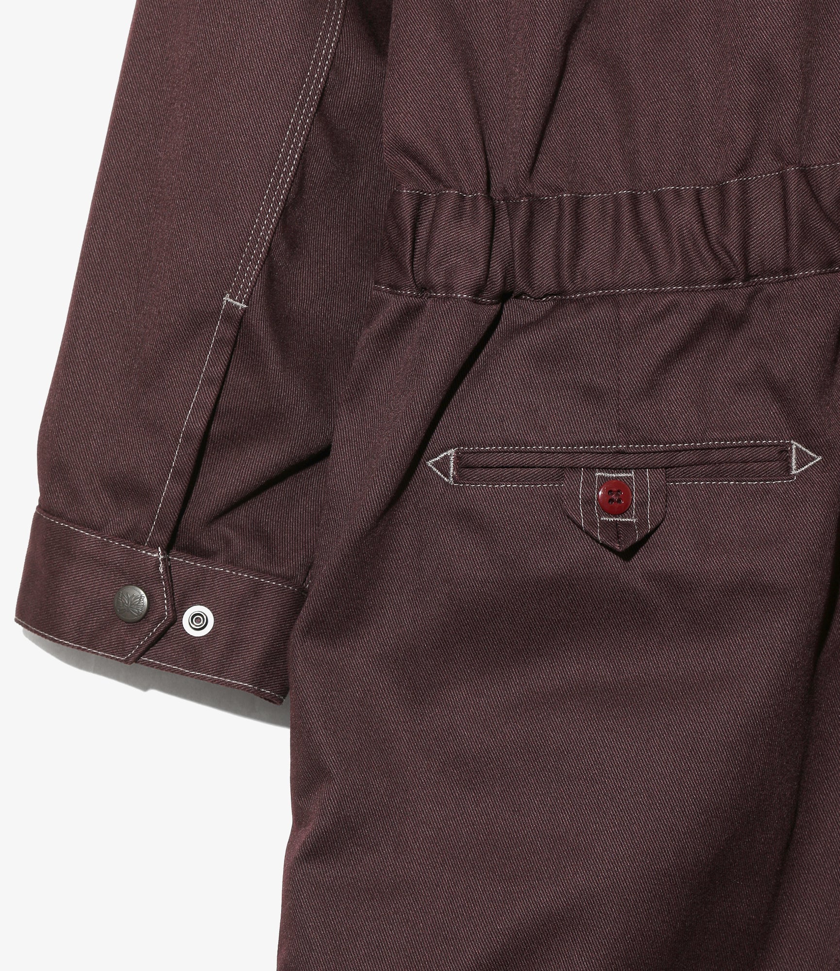 Nepenthes Special - Coverall - Burgundy - PE/C Twill - Image 7