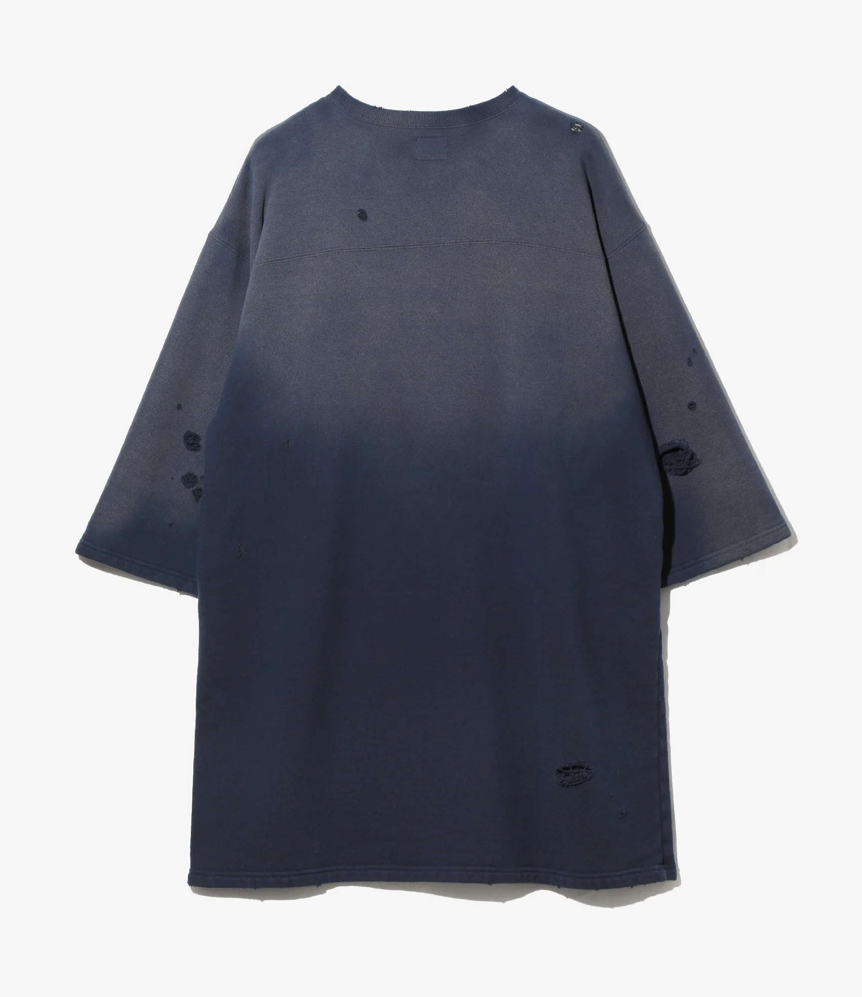Nepenthes Special - Women's Deconstructed Hockey Dress - Navy - Cotton French Terry - Image 4