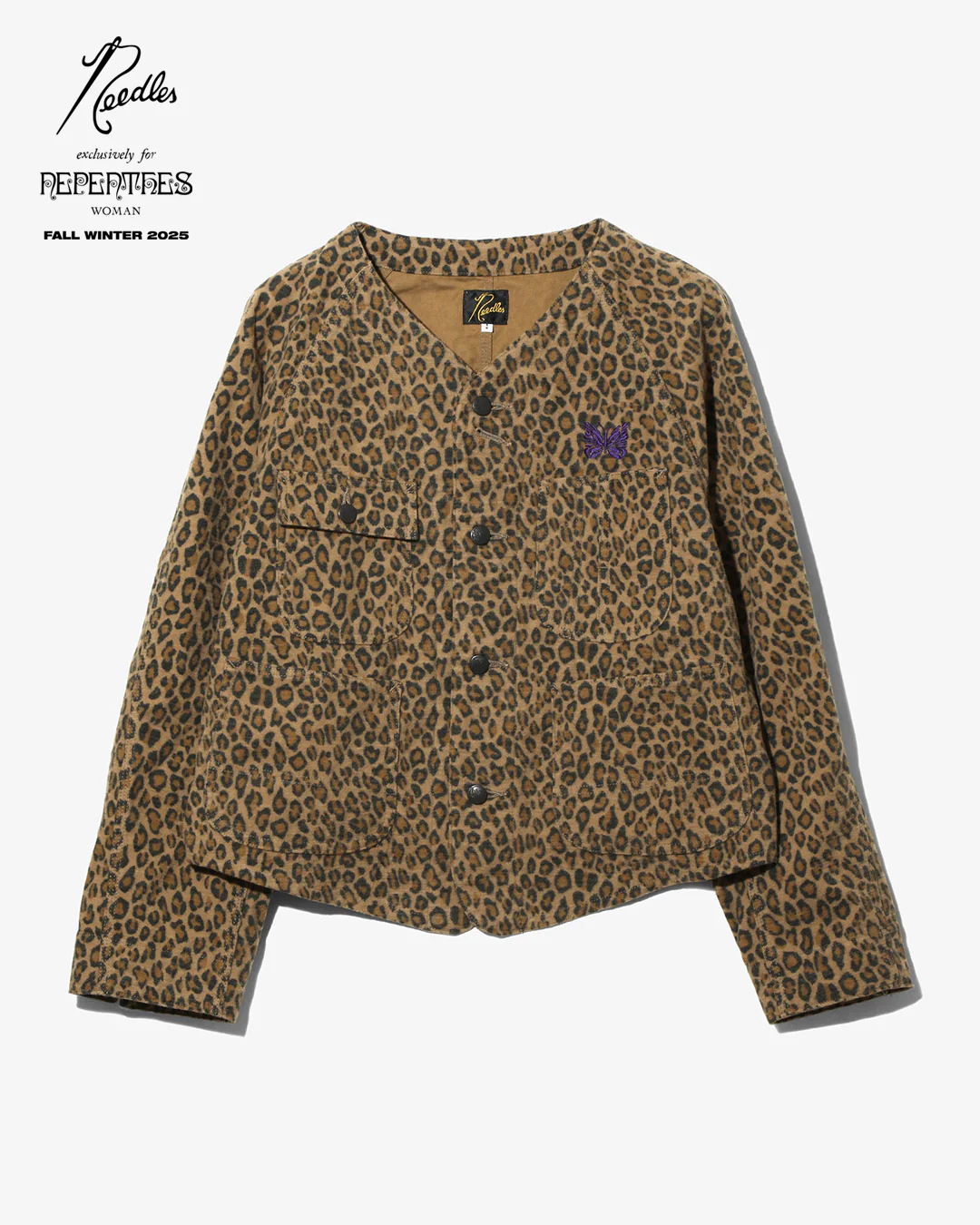 Nepenthes Special - Women's Engineered Jacket - Leopard - Brushed Sateen