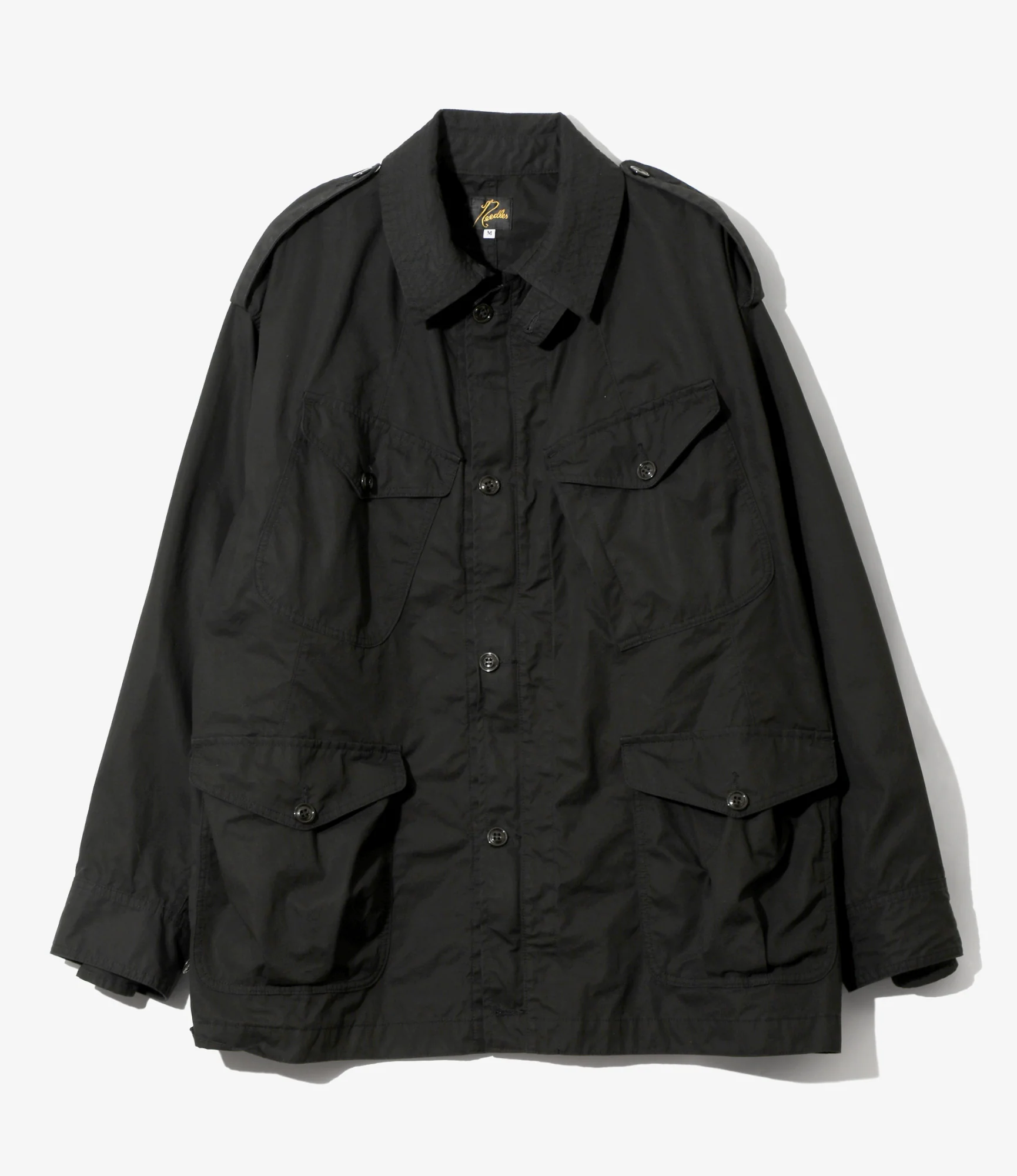 Officer Coat - Black - Cotton Weather Cloth