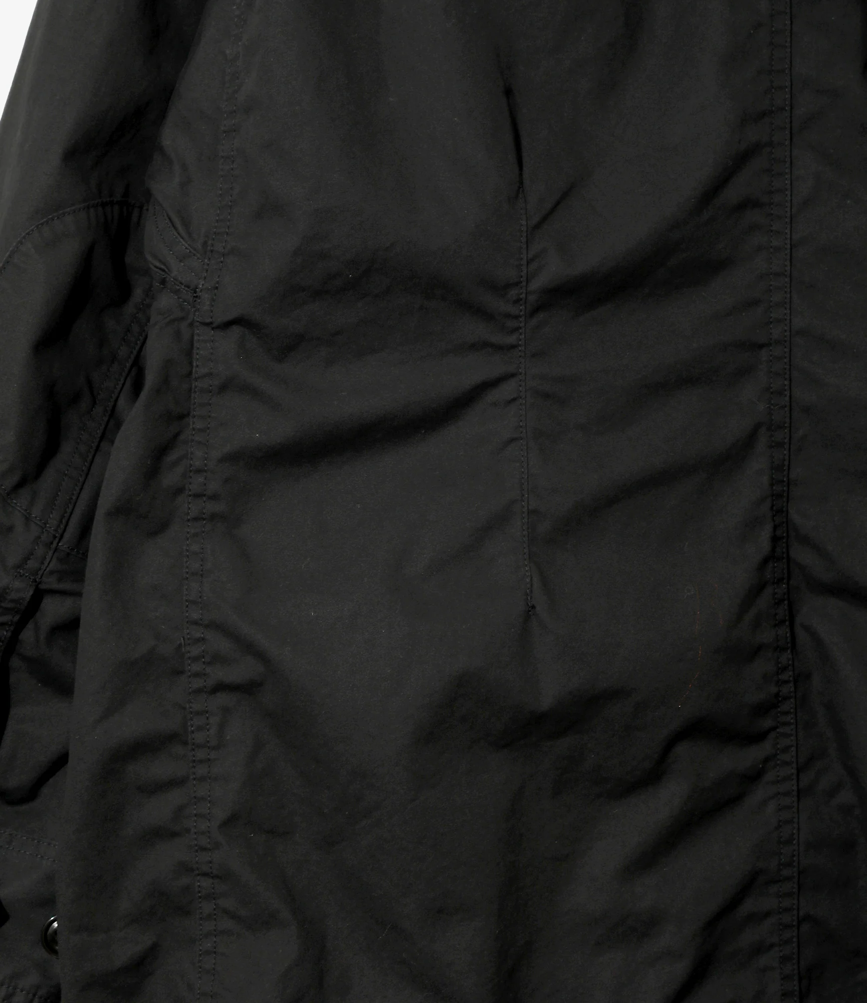 Officer Coat - Black - Cotton Weather Cloth - Image 6