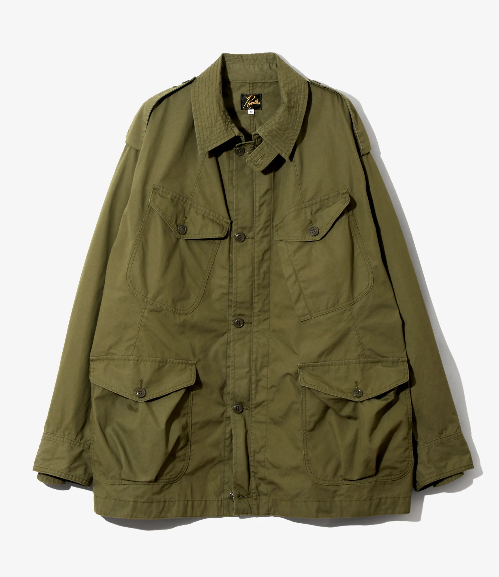 Officer Coat - Olive - Cotton Weather Cloth