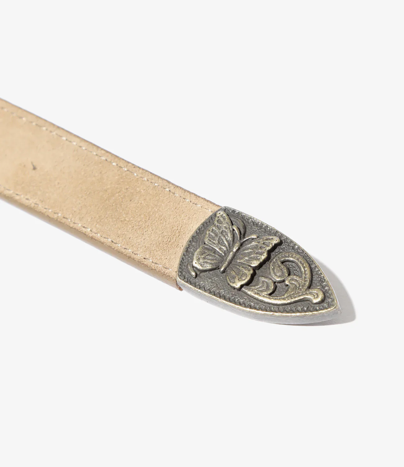 Papillon Western Tip Belt - Taupe - Suede Lthr. - Image 3