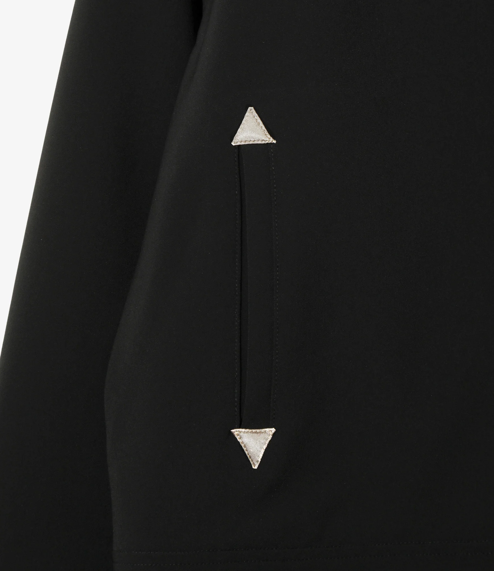 Piping Cowboy Jacket - Black - Poly Double Cloth - Image 3