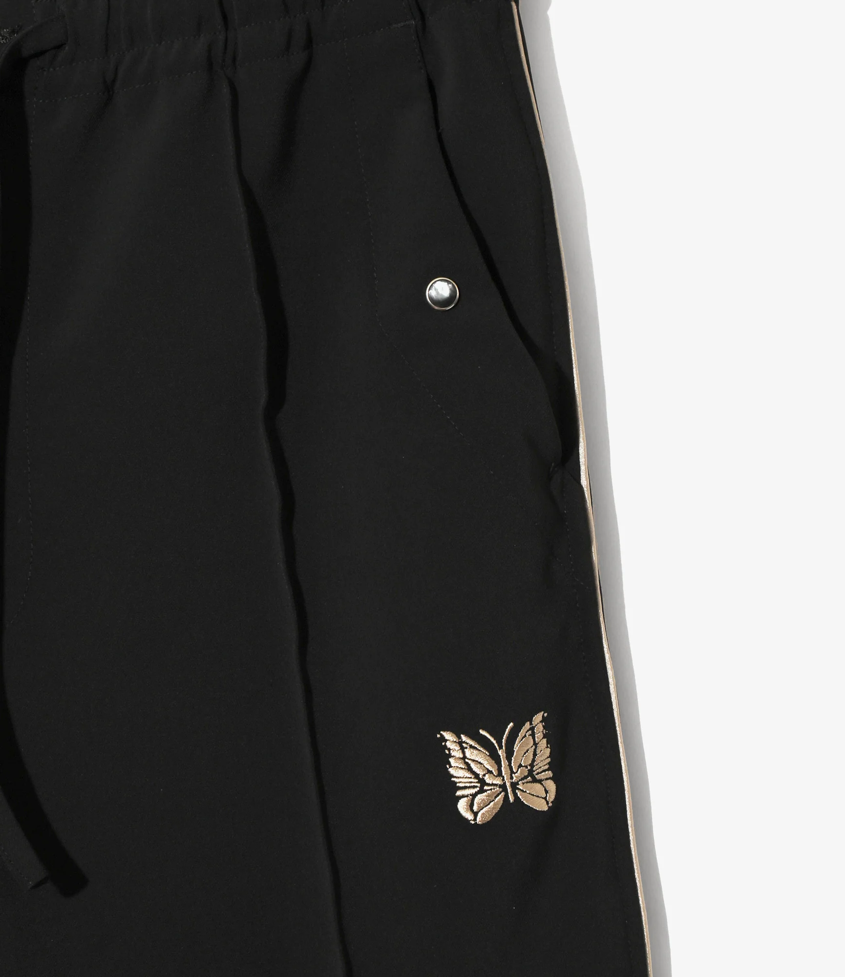 Piping Cowboy Pant - Black - Poly Double Cloth - Image 3