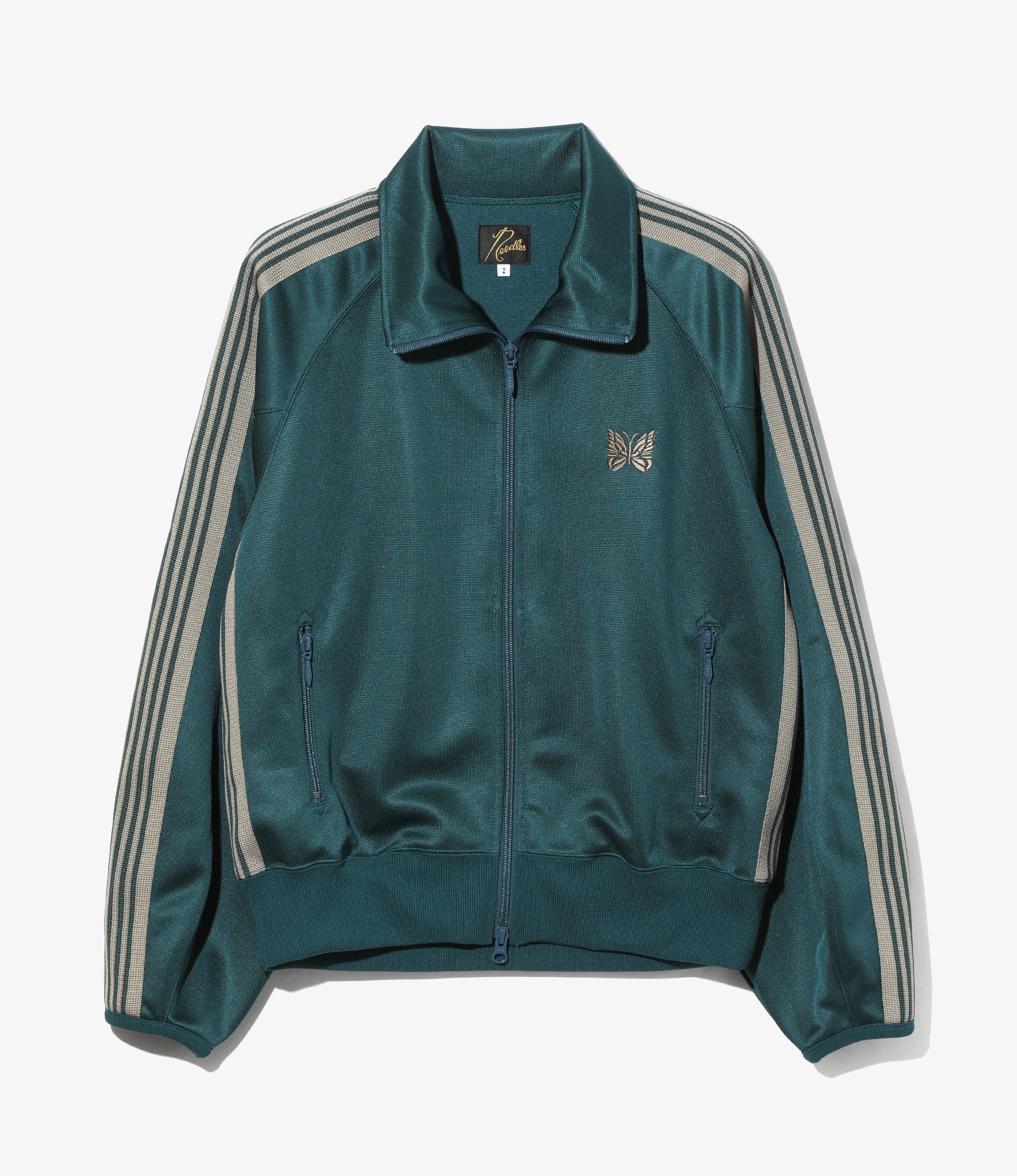 Nepenthes Special - Puff Sleeve Track Jacket - Green - Poly Smooth