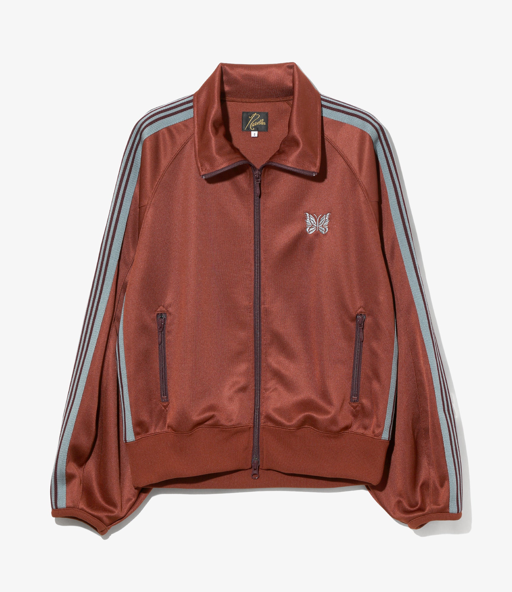 Nepenthes Special - Puff Sleeve Track Jacket - Rust - Poly Smooth