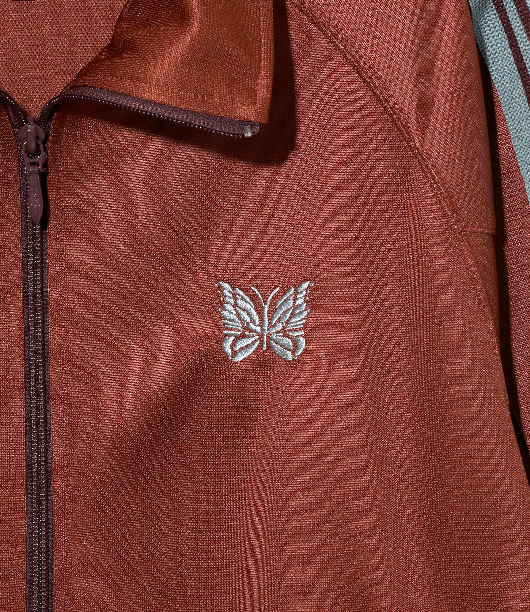 Nepenthes Special - Puff Sleeve Track Jacket - Rust - Poly Smooth - Image 2