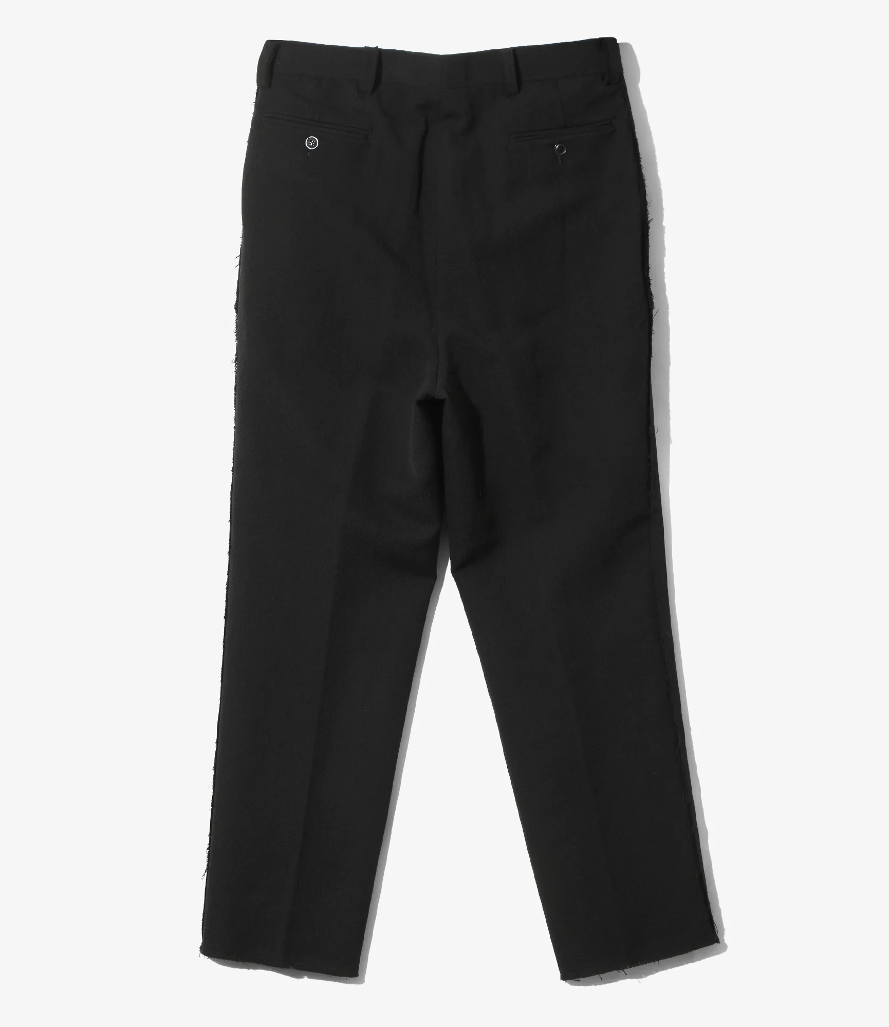 Raw Edge Trouser - Black - W/L Herringbone - Image 4