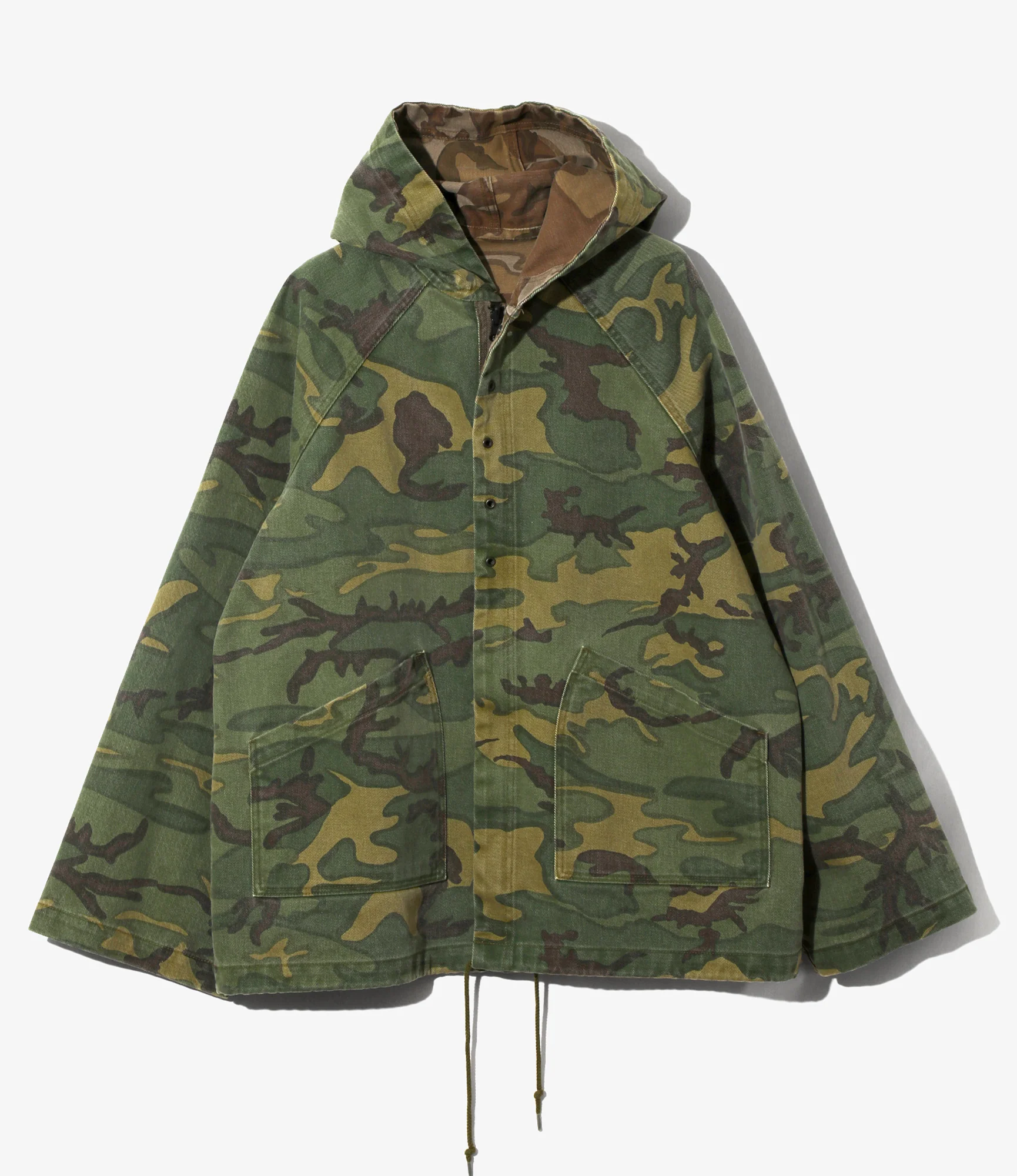Reversible Hooded Coat - Camo - Camo Twill