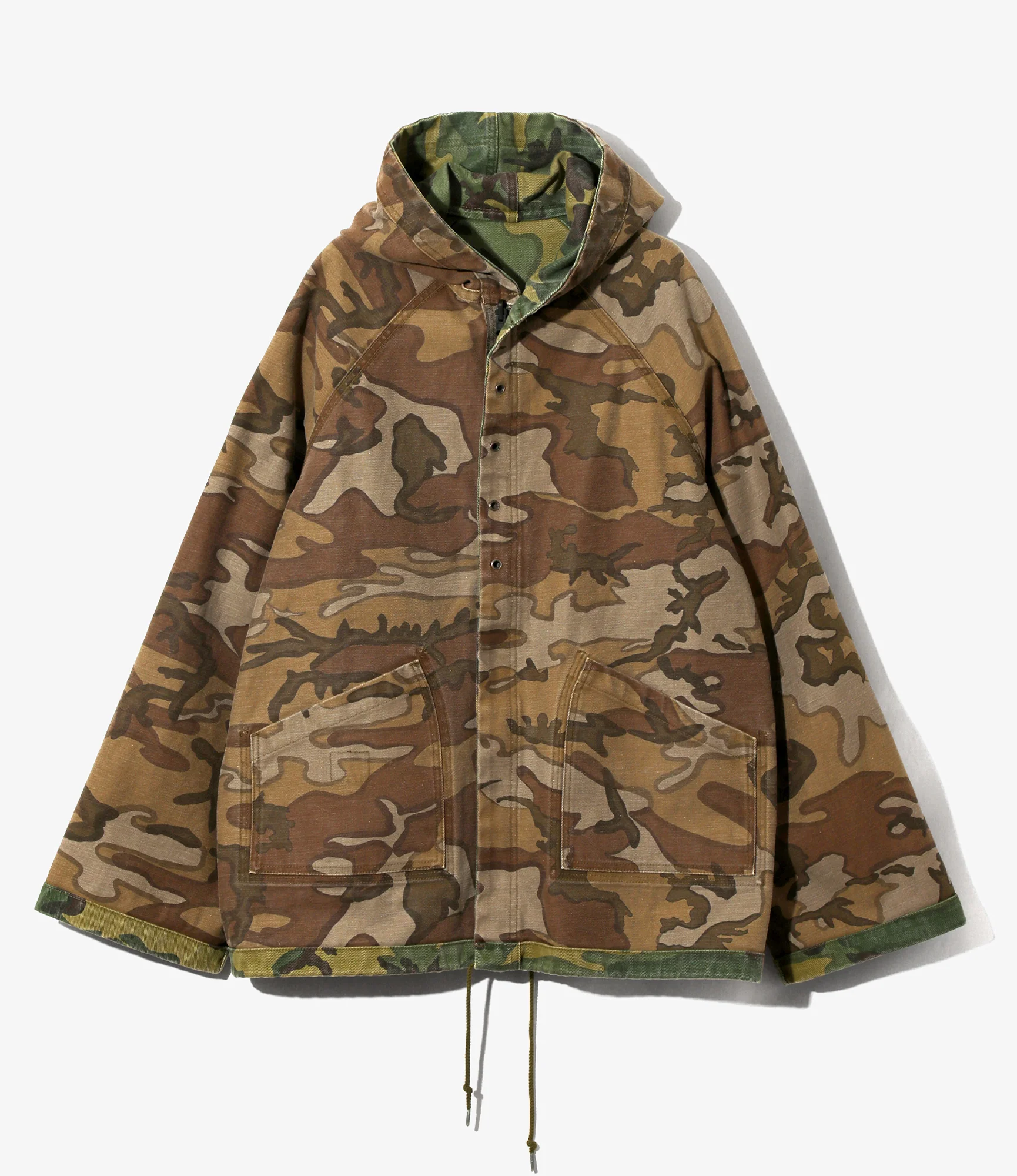 Reversible Hooded Coat - Camo - Camo Twill - Image 5
