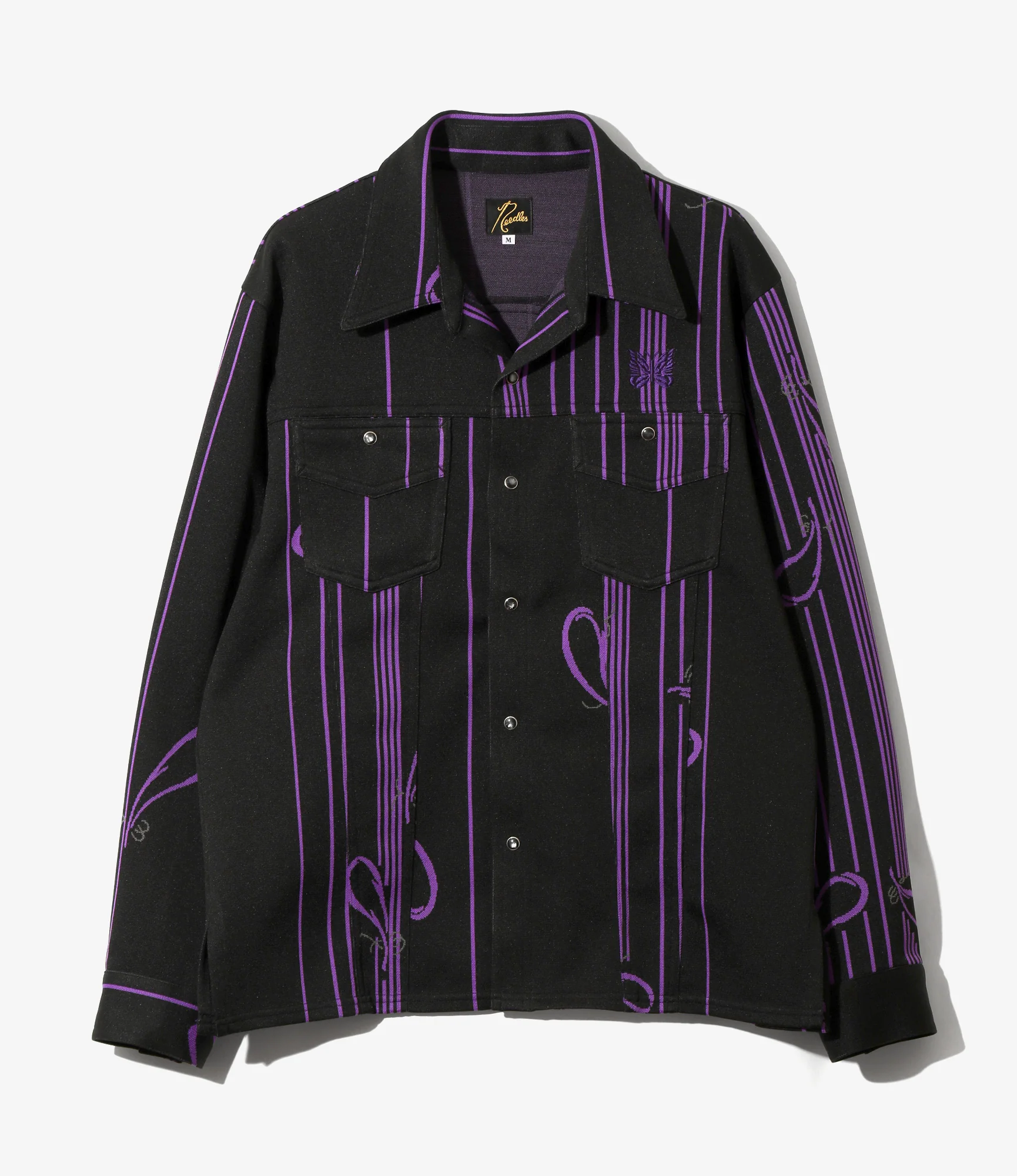 Saddleman Shirt - Black - Poly Jacquard