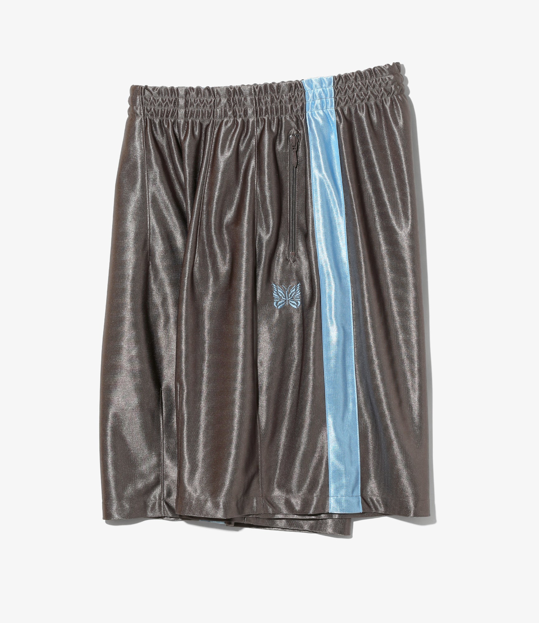 Side Line Track Short - Greige - Tricot Sateen - Image 4