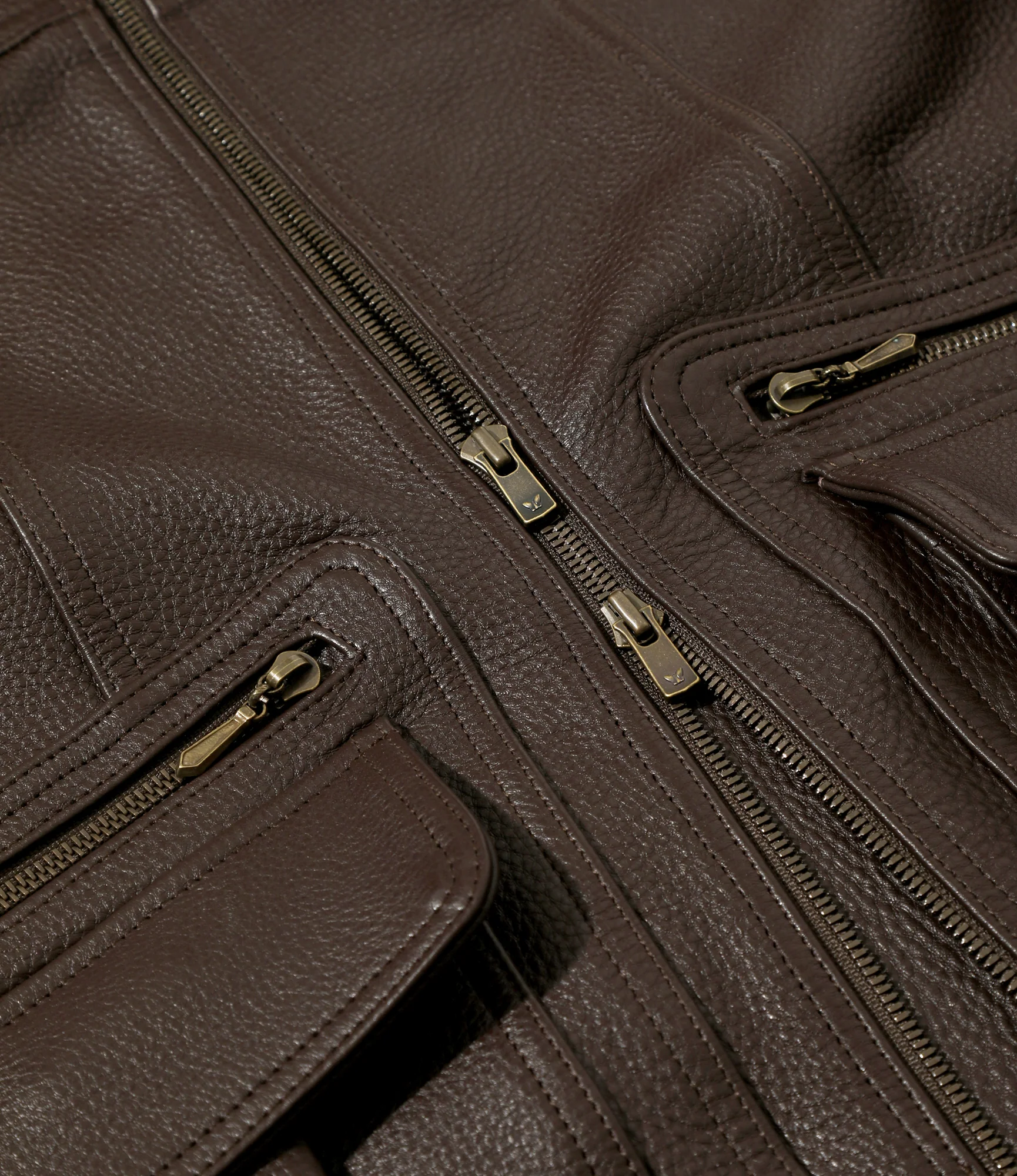 Southern Jacket - Brown - Grained Leather - Image 3