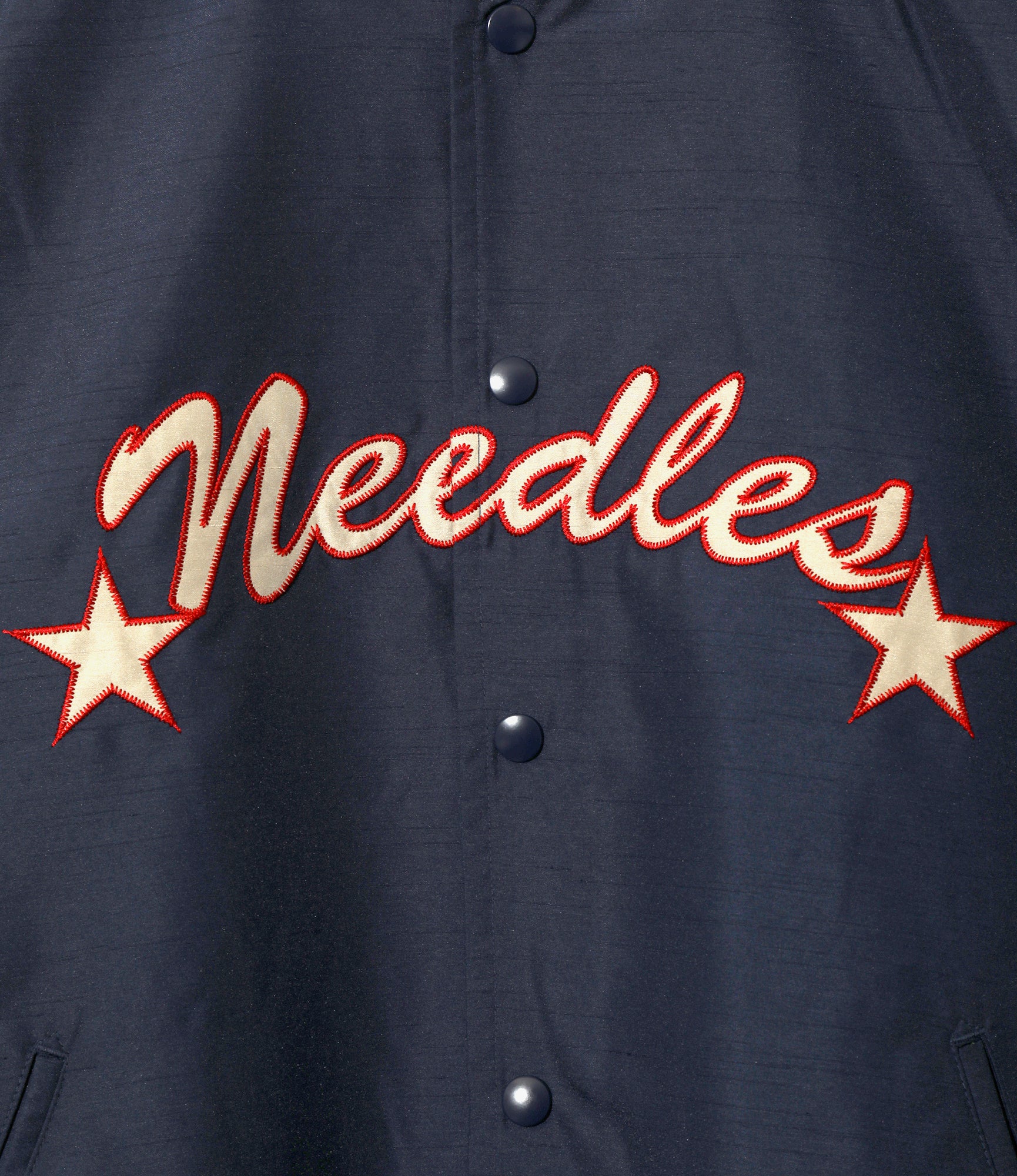 Stadium Jacket - Navy - Poly Shantung - Image 2