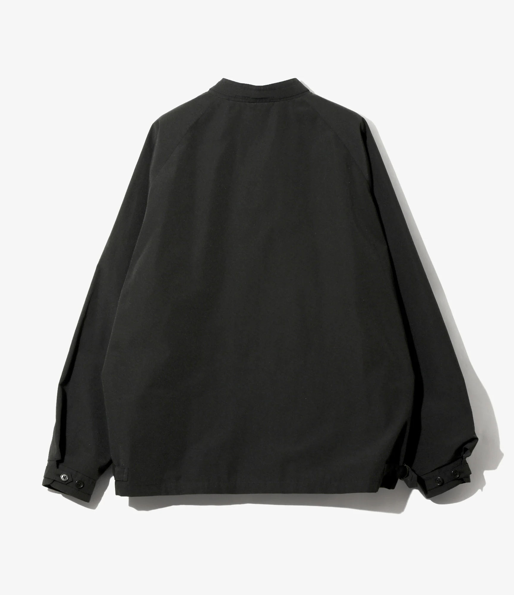 Stand Collor Sports Jacket - Black - PE Typewriter - Image 3