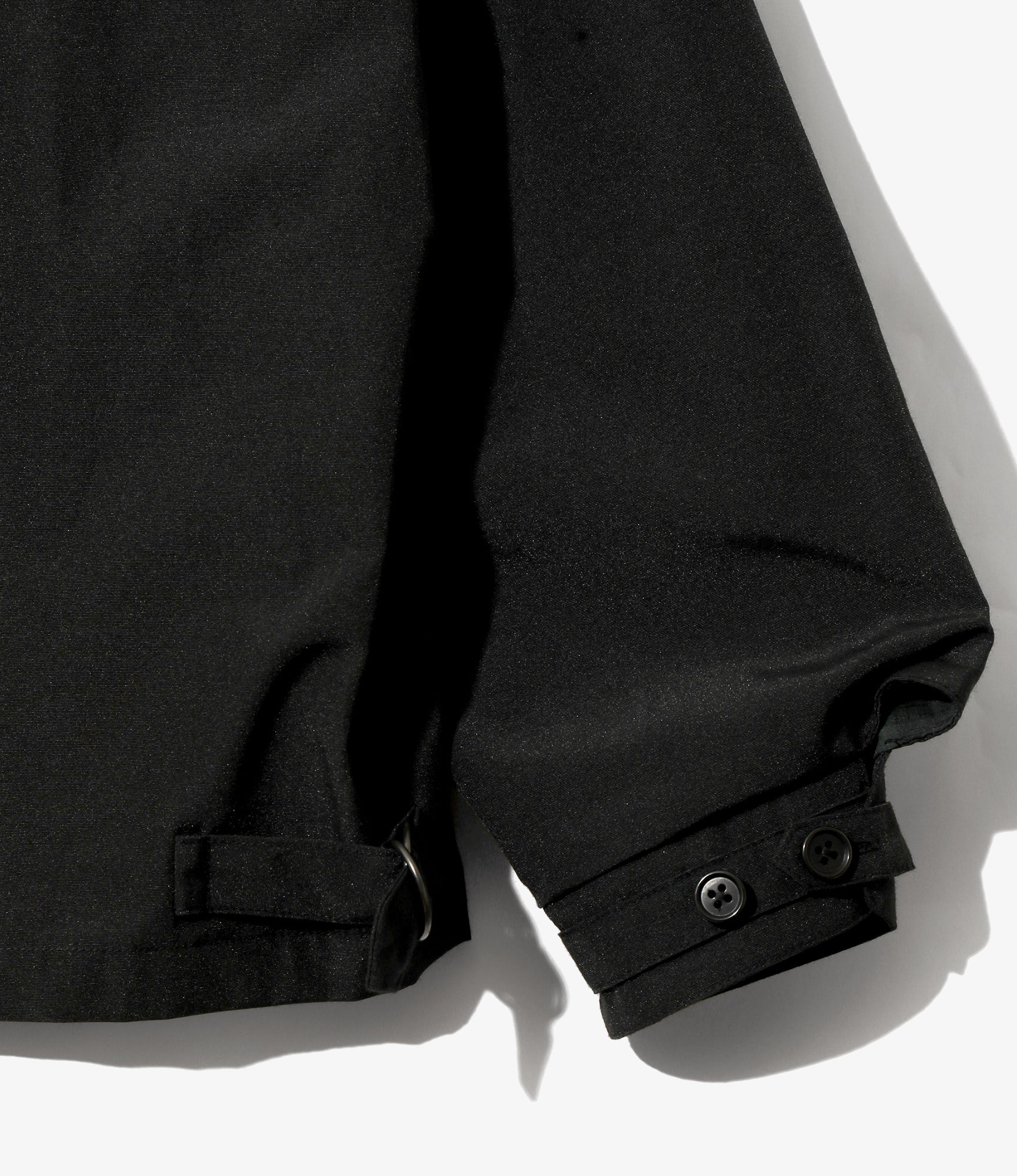 Stand Collor Sports Jacket - Black - PE Typewriter - Image 4