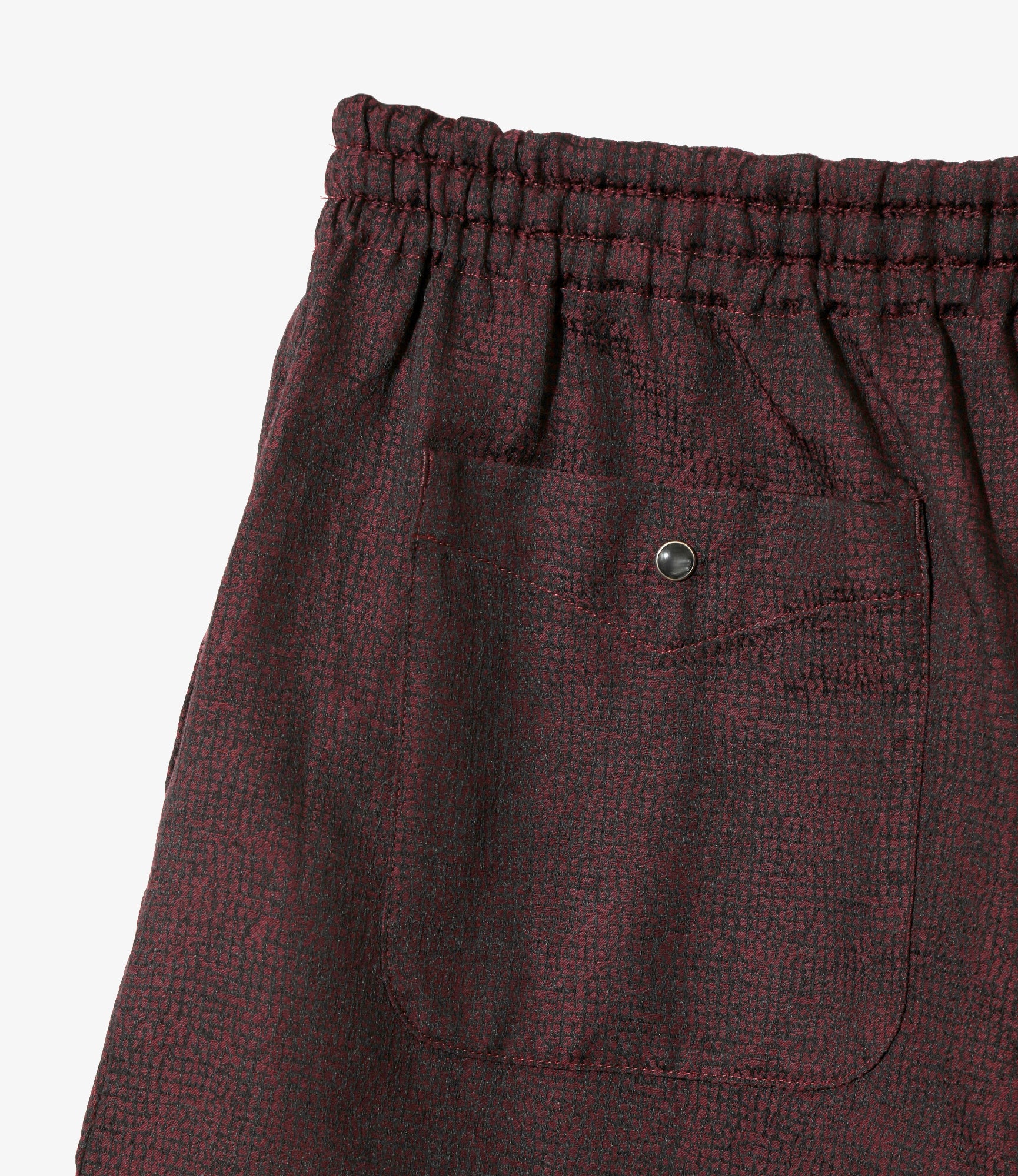 String Cowboy H.D. Short - Burgundy - Micro Shadow Plaid - Image 4
