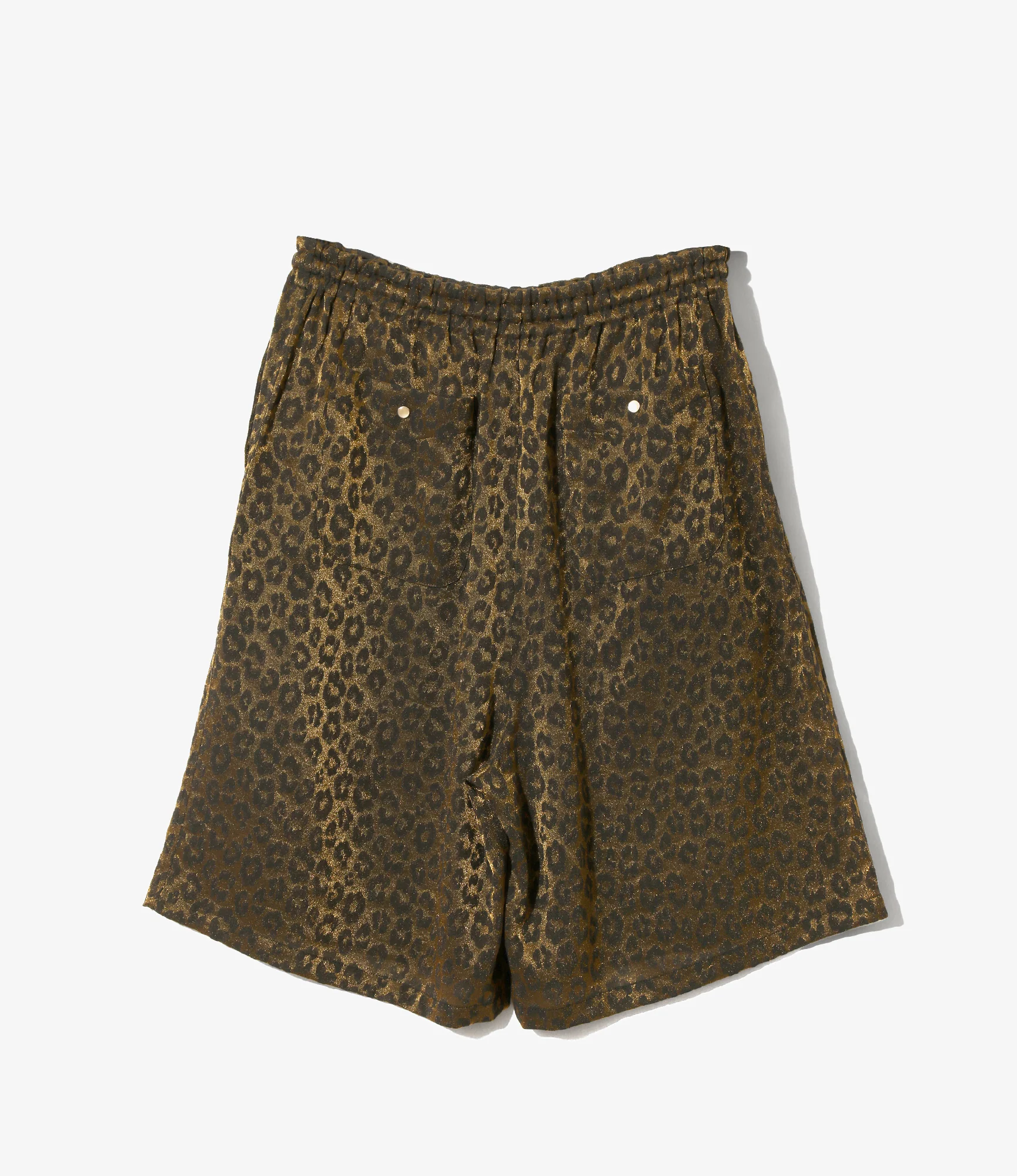 String Cowboy H.D. Short - Gold - Rayon Leopard Jacquard - Image 3