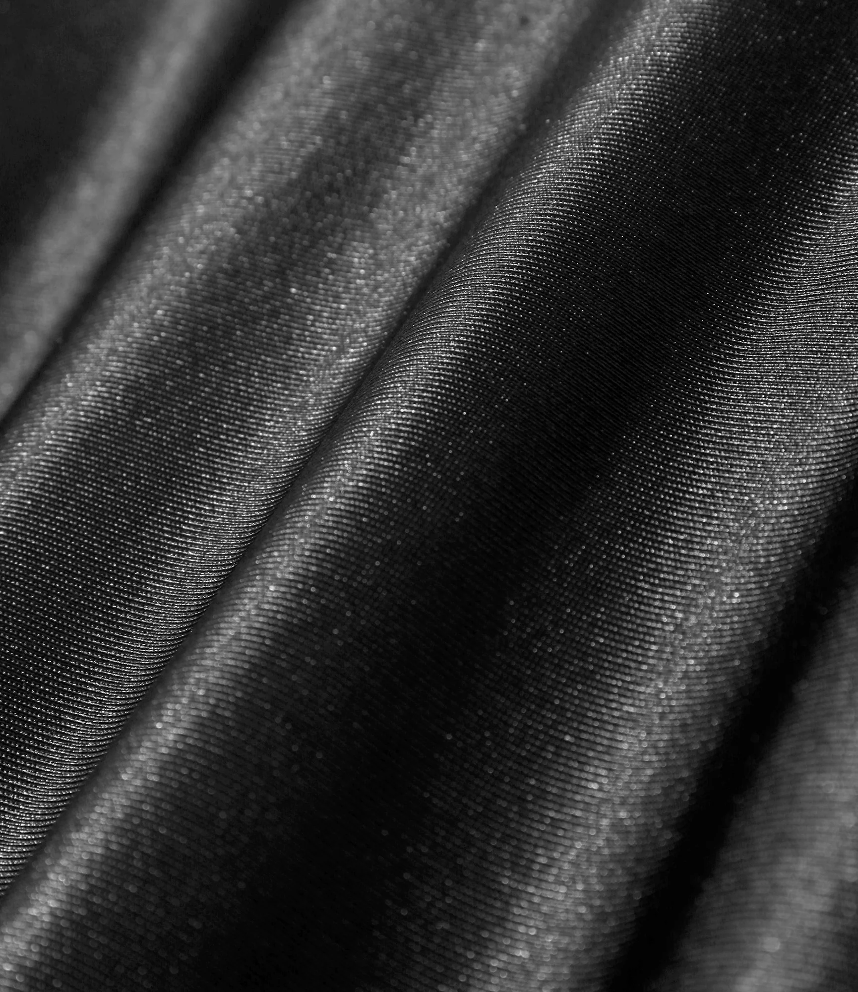 Track Jacket - Black - Tricot Sateen - Image 6