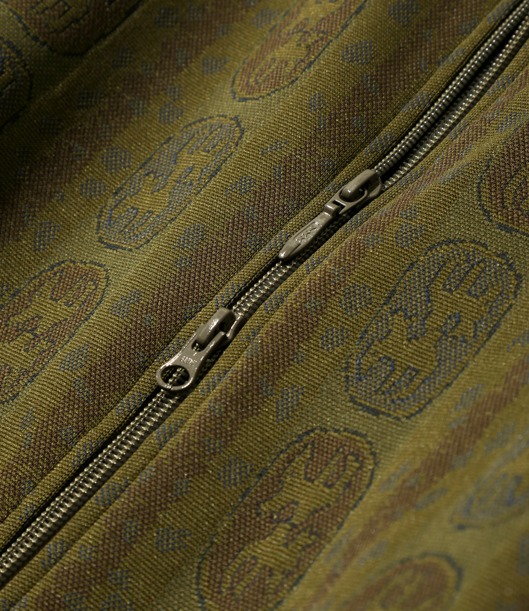 Track Jacket - Olive - Poly Jacquard - Image 4