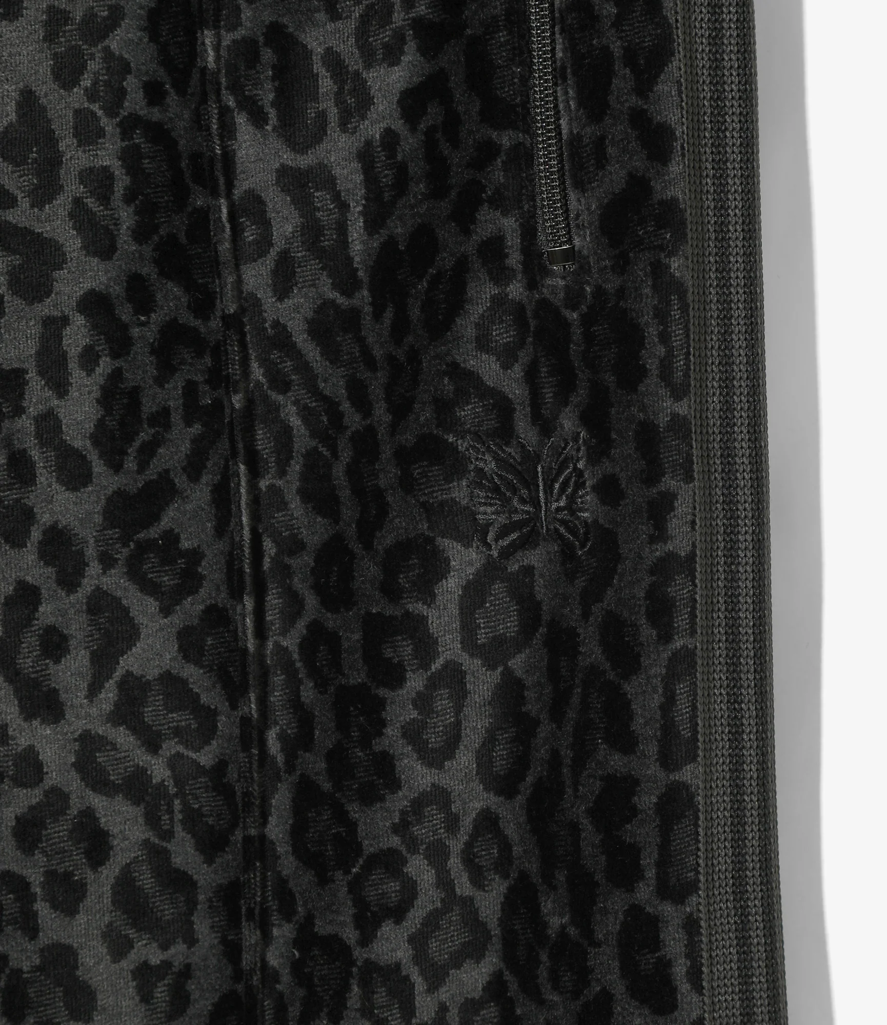 Nepenthes Special - Track Pant - Black - Leopard Velour - Image 2