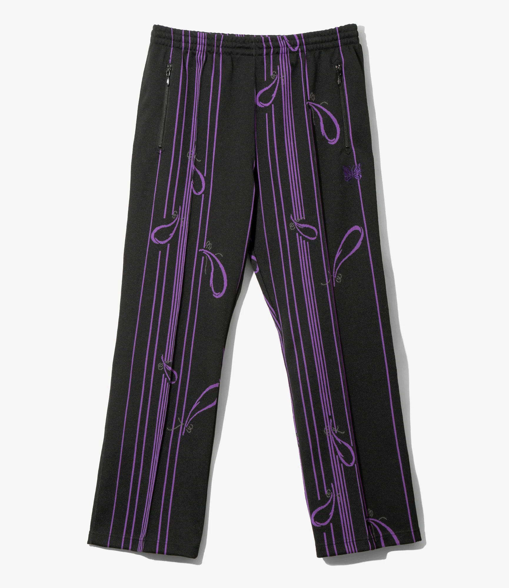 Track Pant - Black - Poly Jacquard
