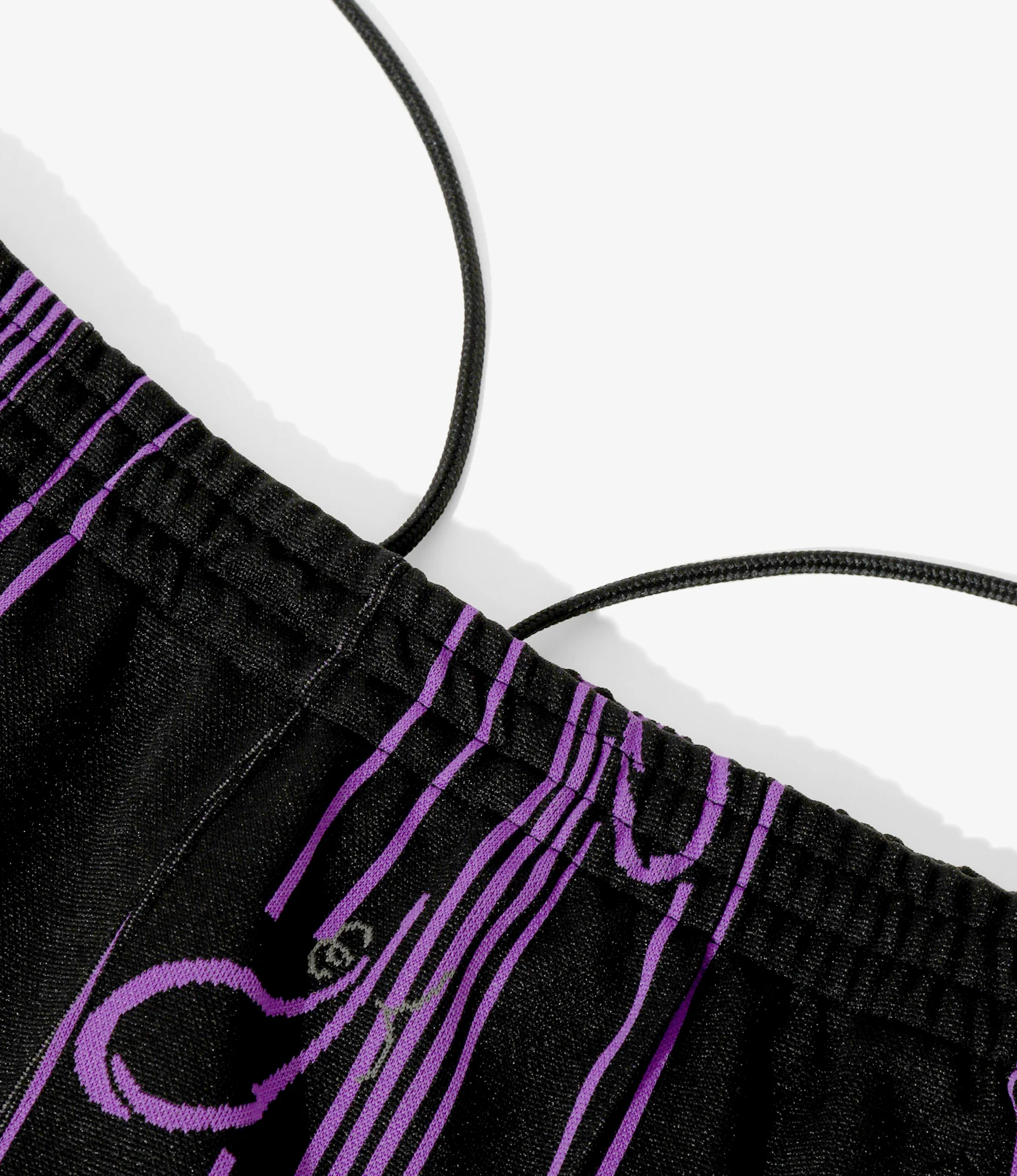 Track Pant - Black - Poly Jacquard - Image 3