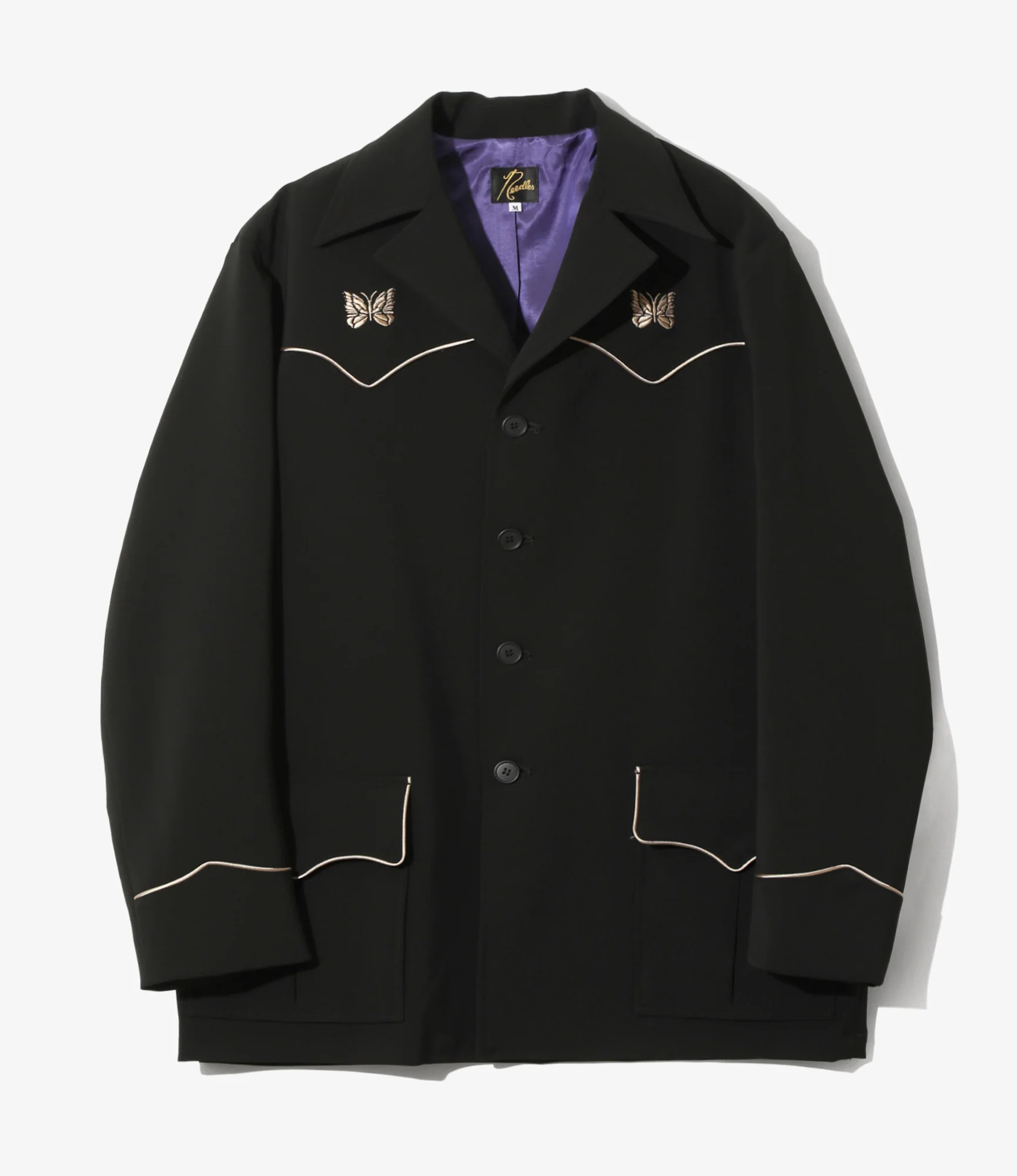 Women's Western Leisure Jacket - Black - Poly Double Cloth